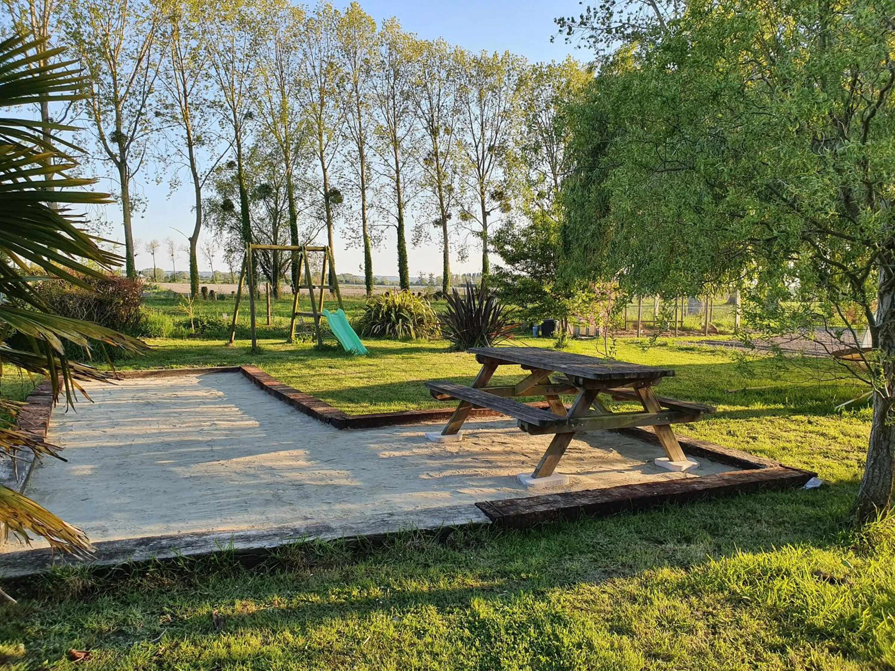 Children play ground in La Bastide du Moulin - Mont St Michel