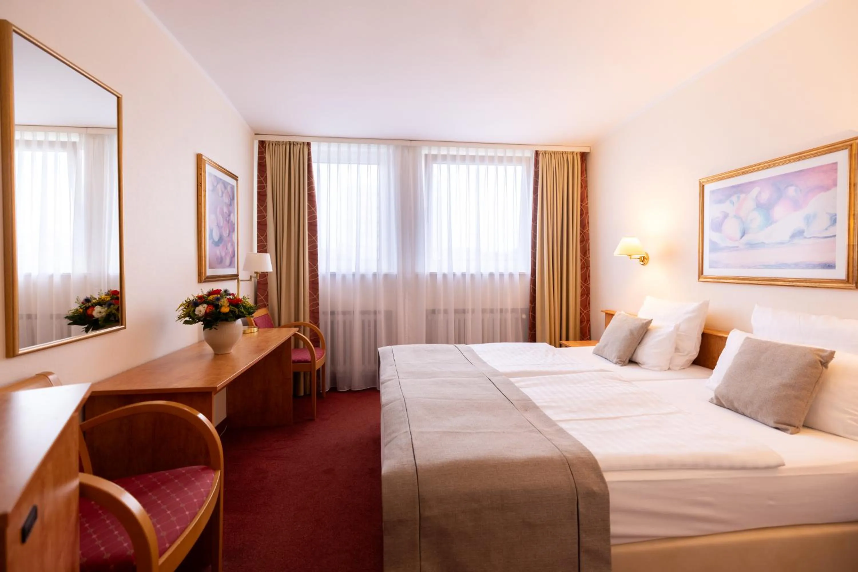 Bed in Hotel Bremer Haus