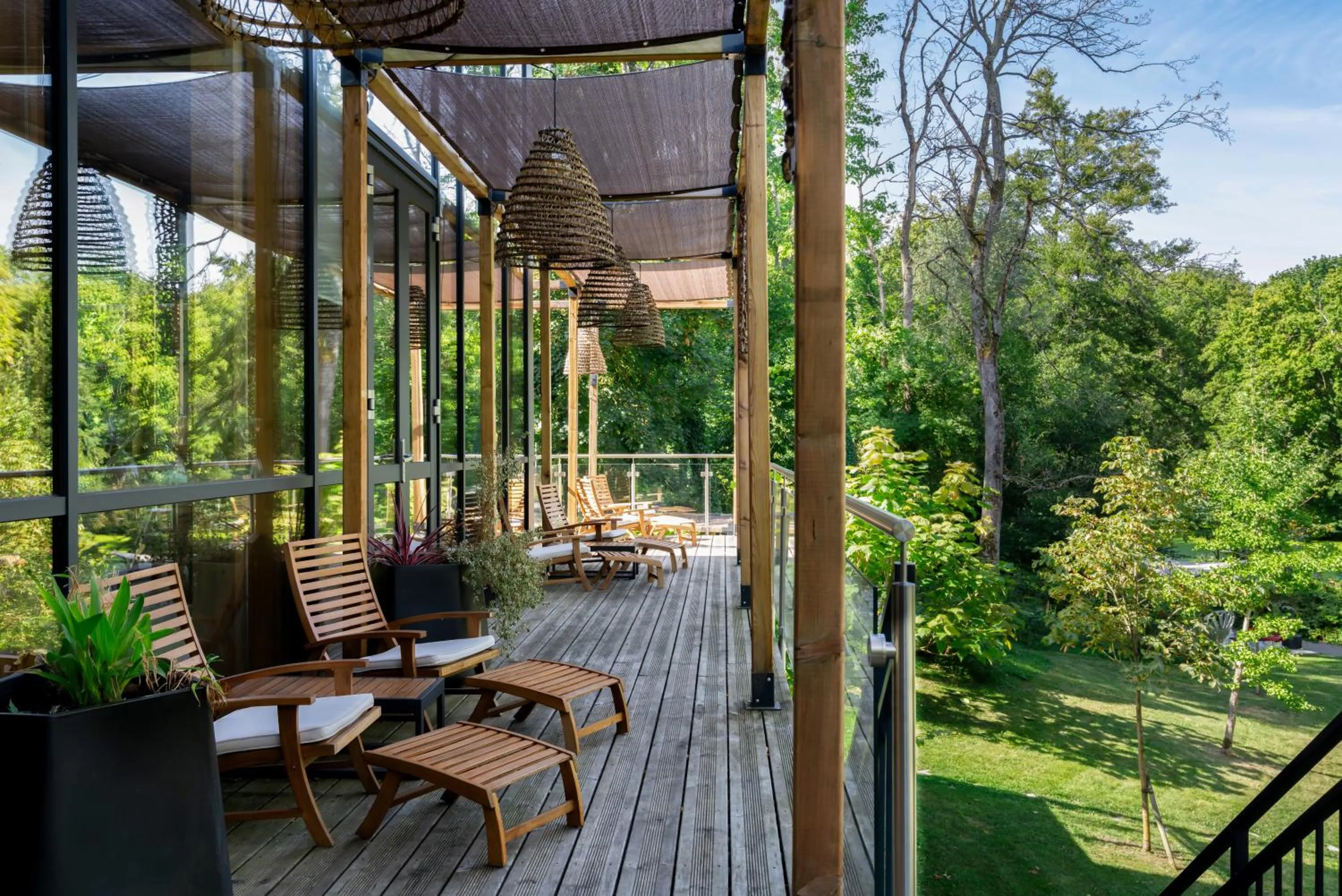 Patio in Domaine de la Résidence - Hôtel, Spa & Restaurant