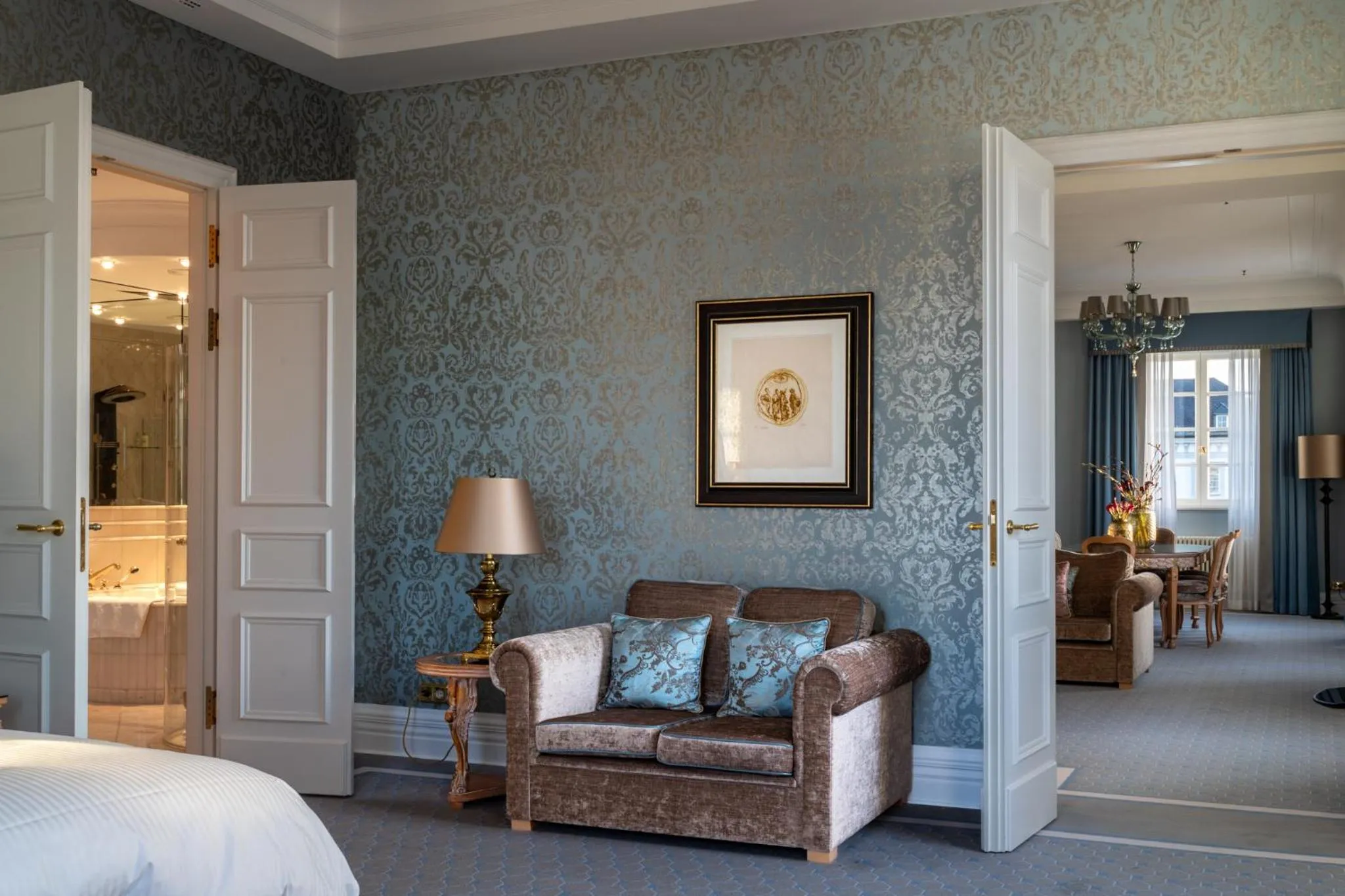 Photo of the whole room, Bed in Althoff Grandhotel Schloss Bensberg