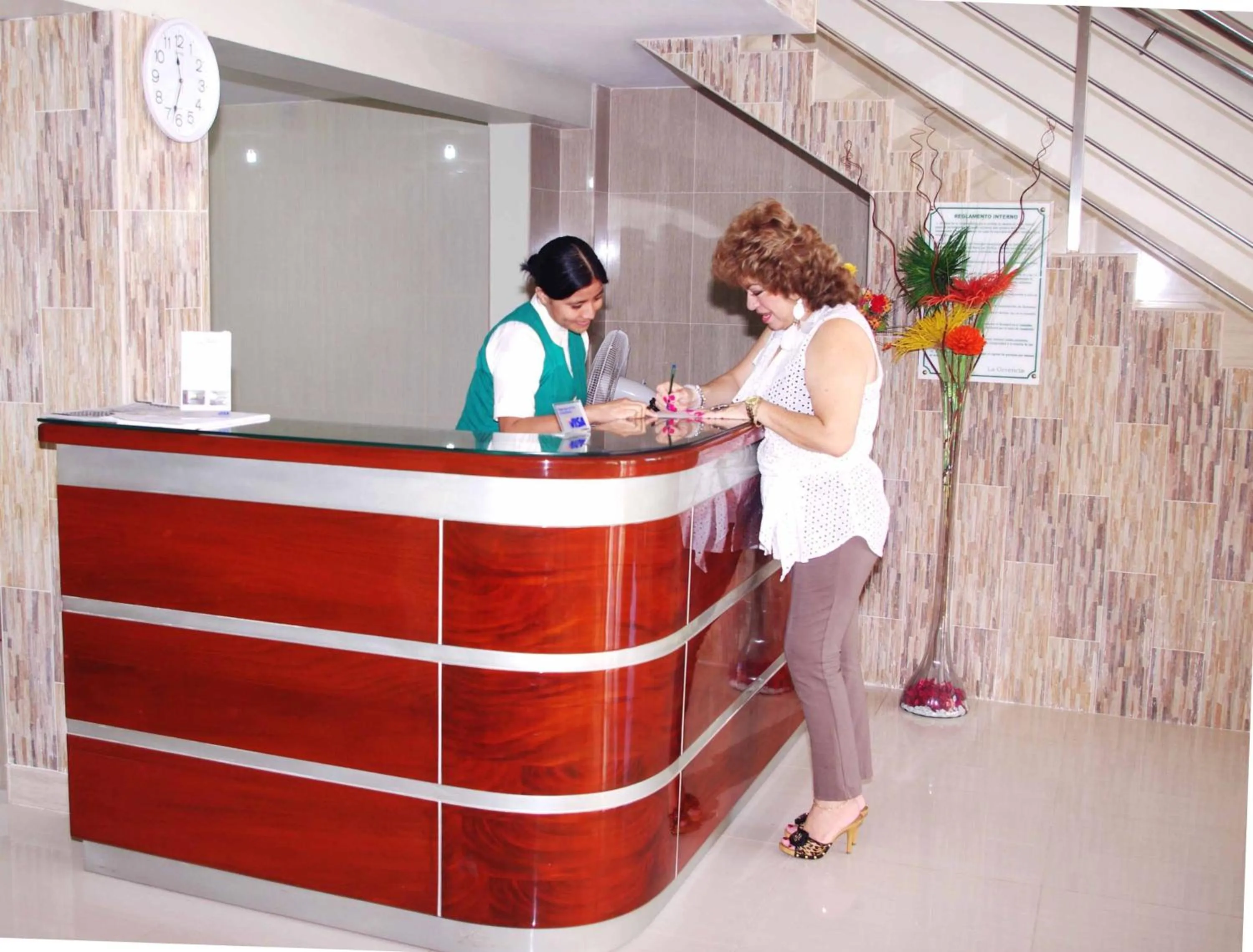 Staff in Del Castillo Plaza Hotel Pucallpa