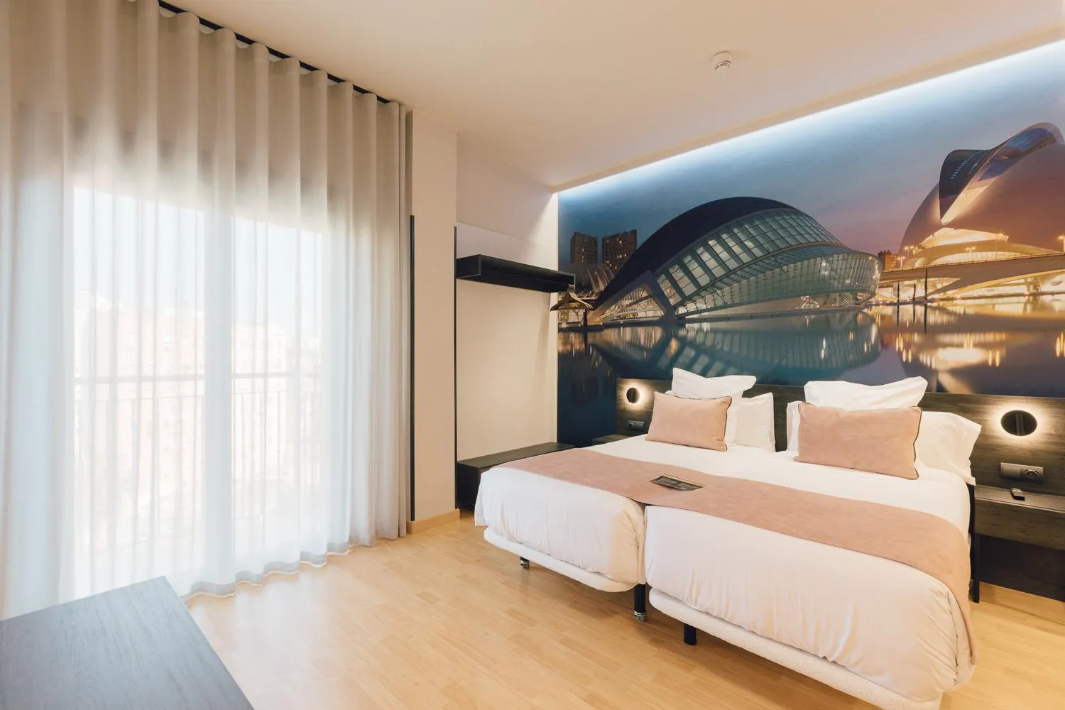 Bed in Palau Suites & Apartments