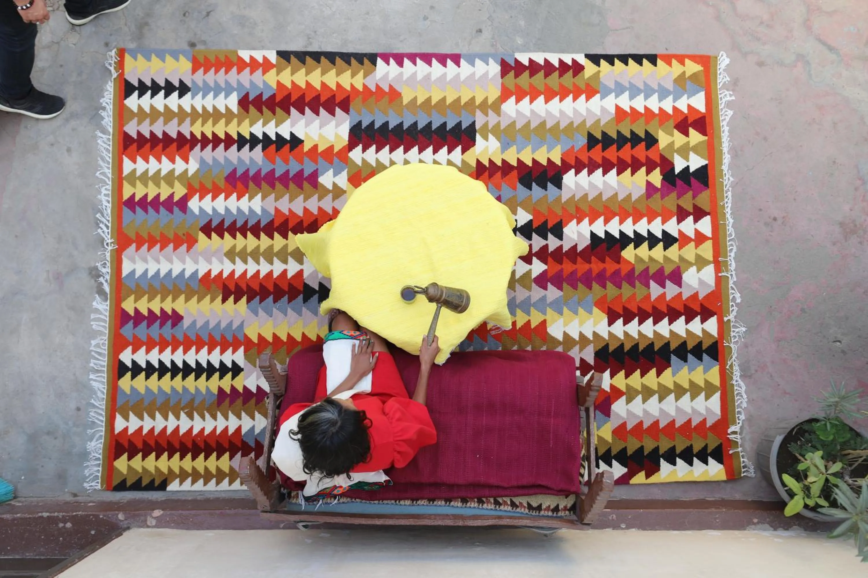 Decorative detail in Dahab Hostel