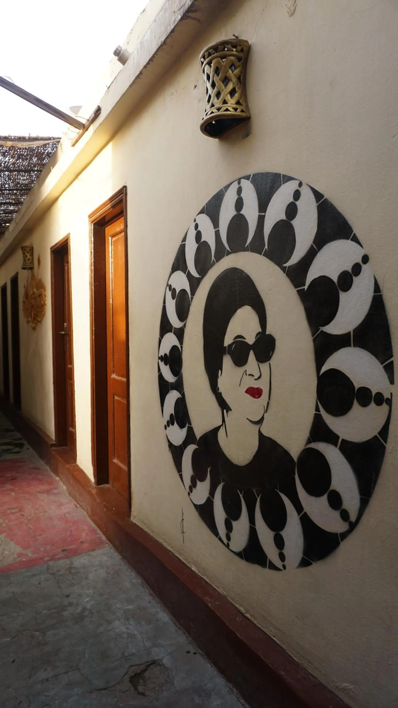 Decorative detail in Dahab Hostel