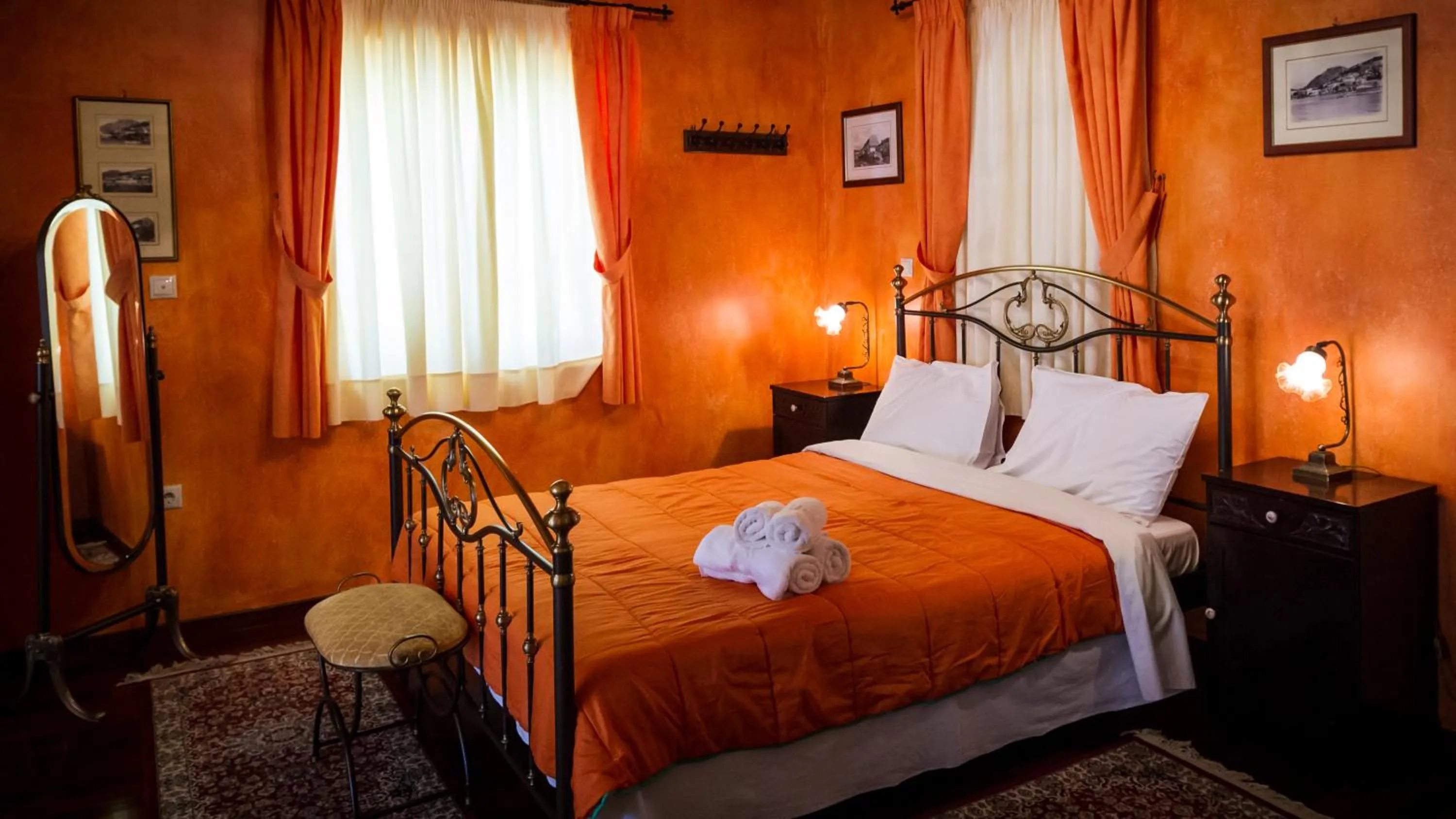 Bed in Acronafplia Pension A