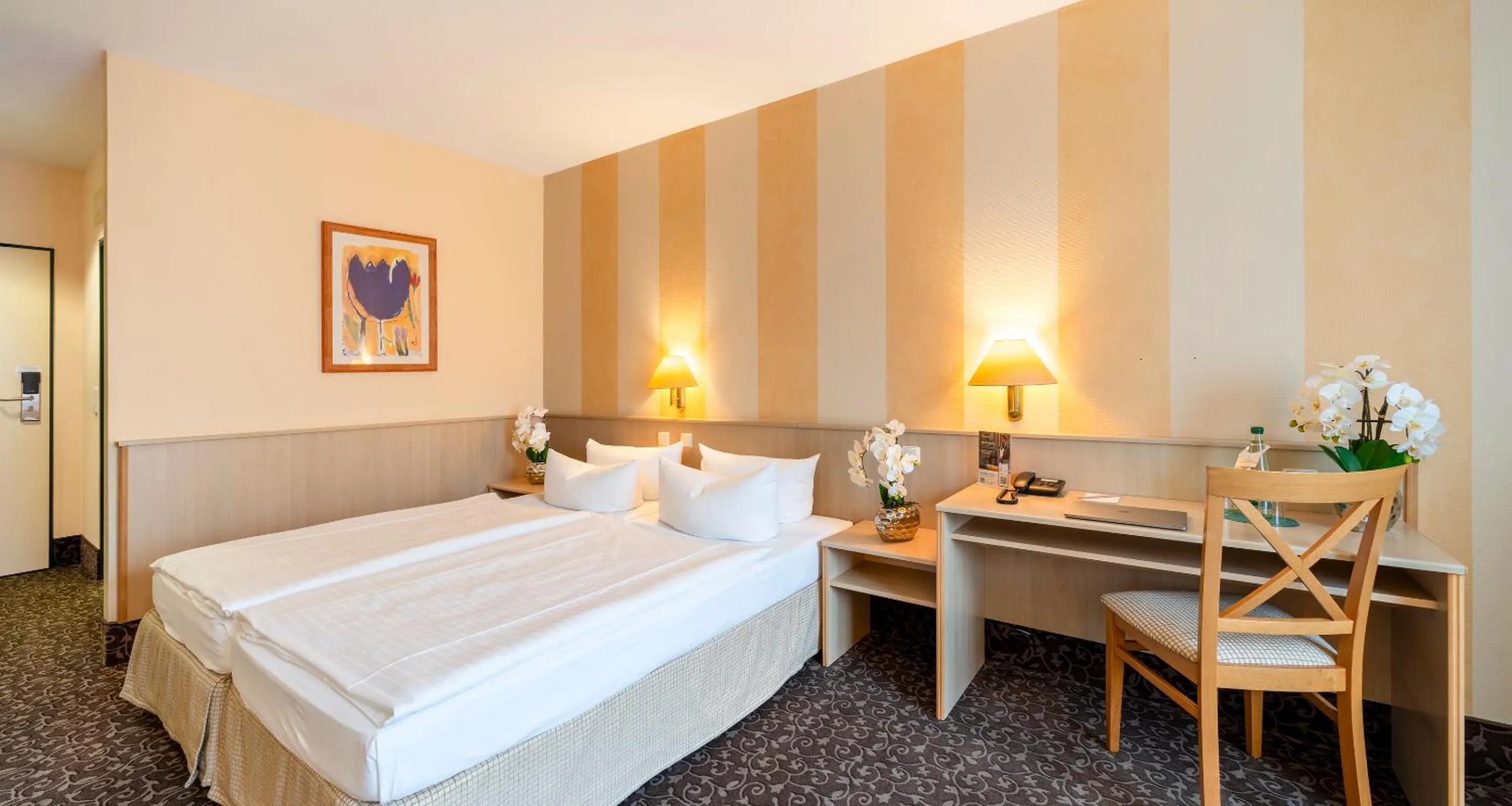 Photo of the whole room, Bed in AMBER HOTEL Chemnitz Park