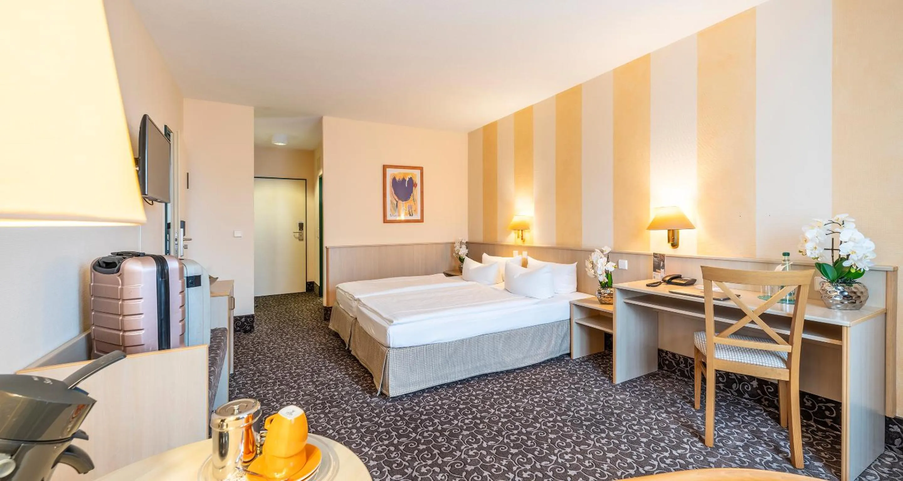 Photo of the whole room, Bed in AMBER HOTEL Chemnitz Park