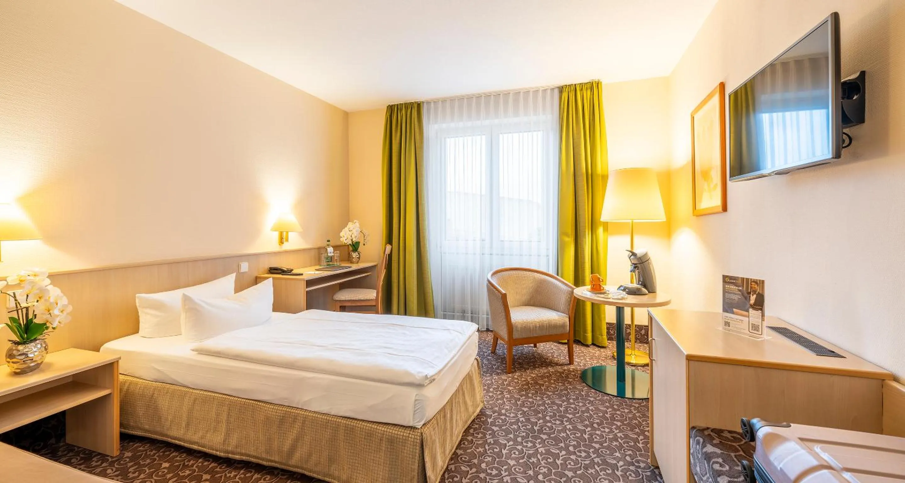 Photo of the whole room, Bed in AMBER HOTEL Chemnitz Park