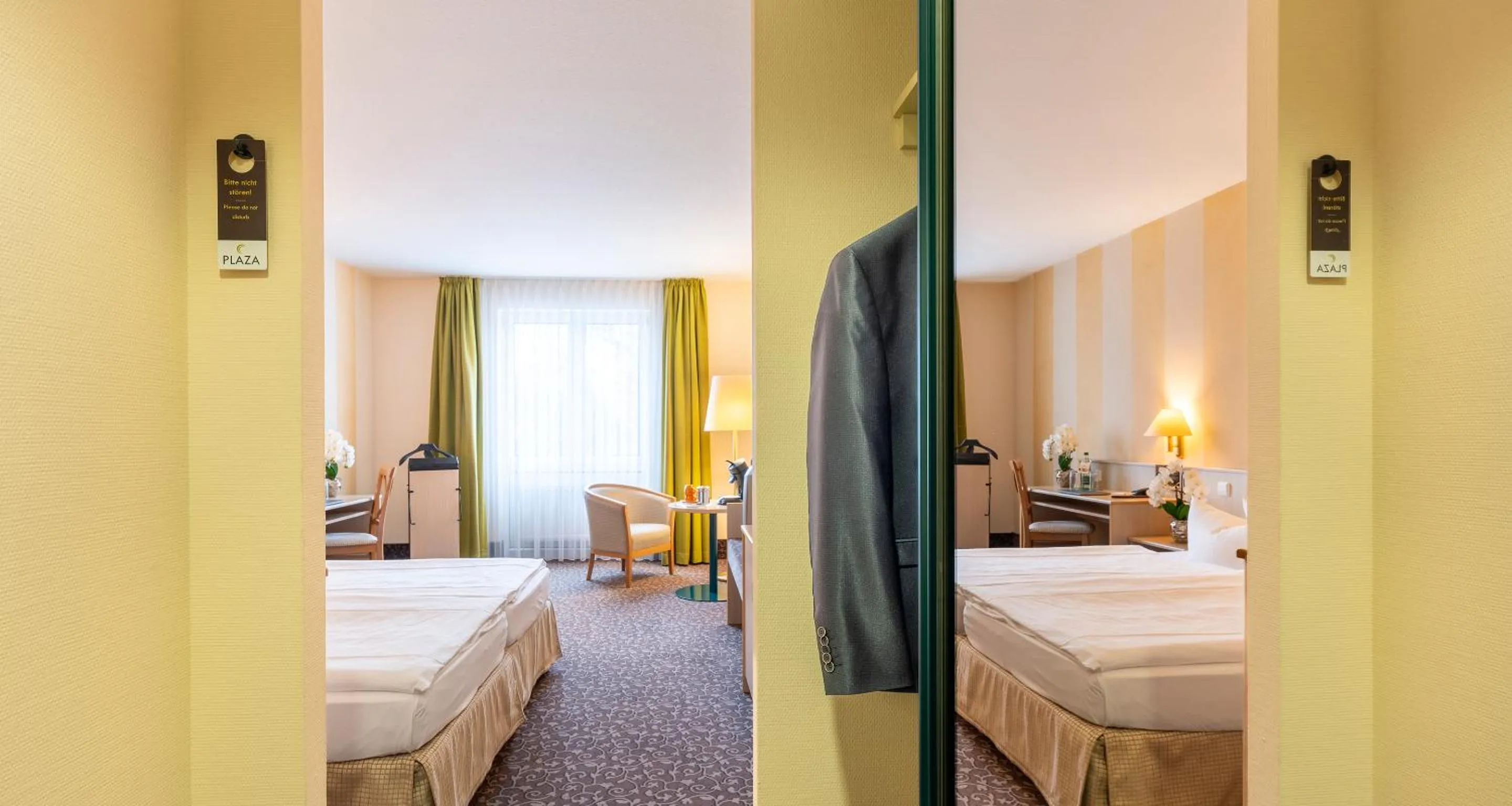 Photo of the whole room, Bed in AMBER HOTEL Chemnitz Park