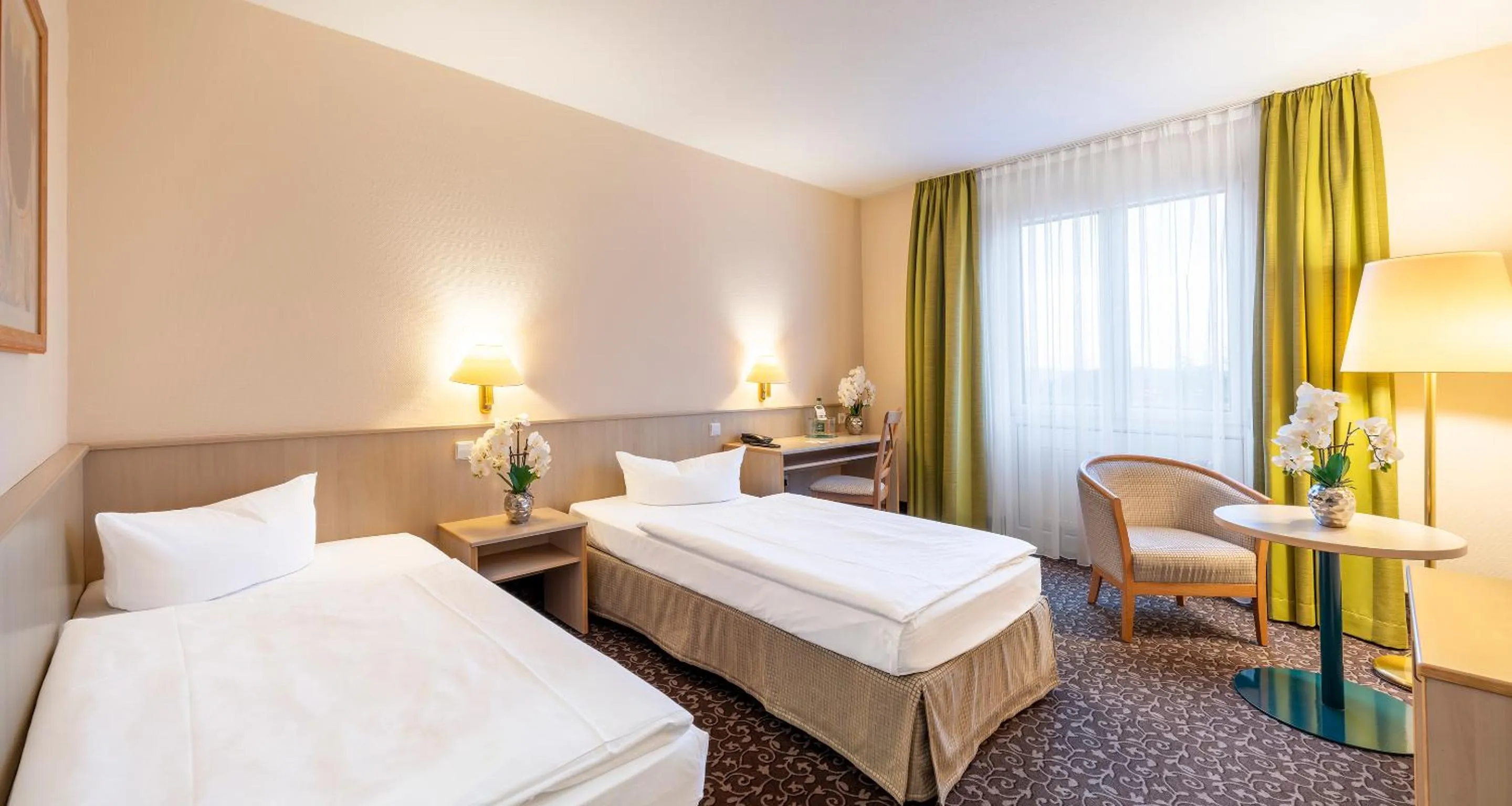 Photo of the whole room, Bed in AMBER HOTEL Chemnitz Park