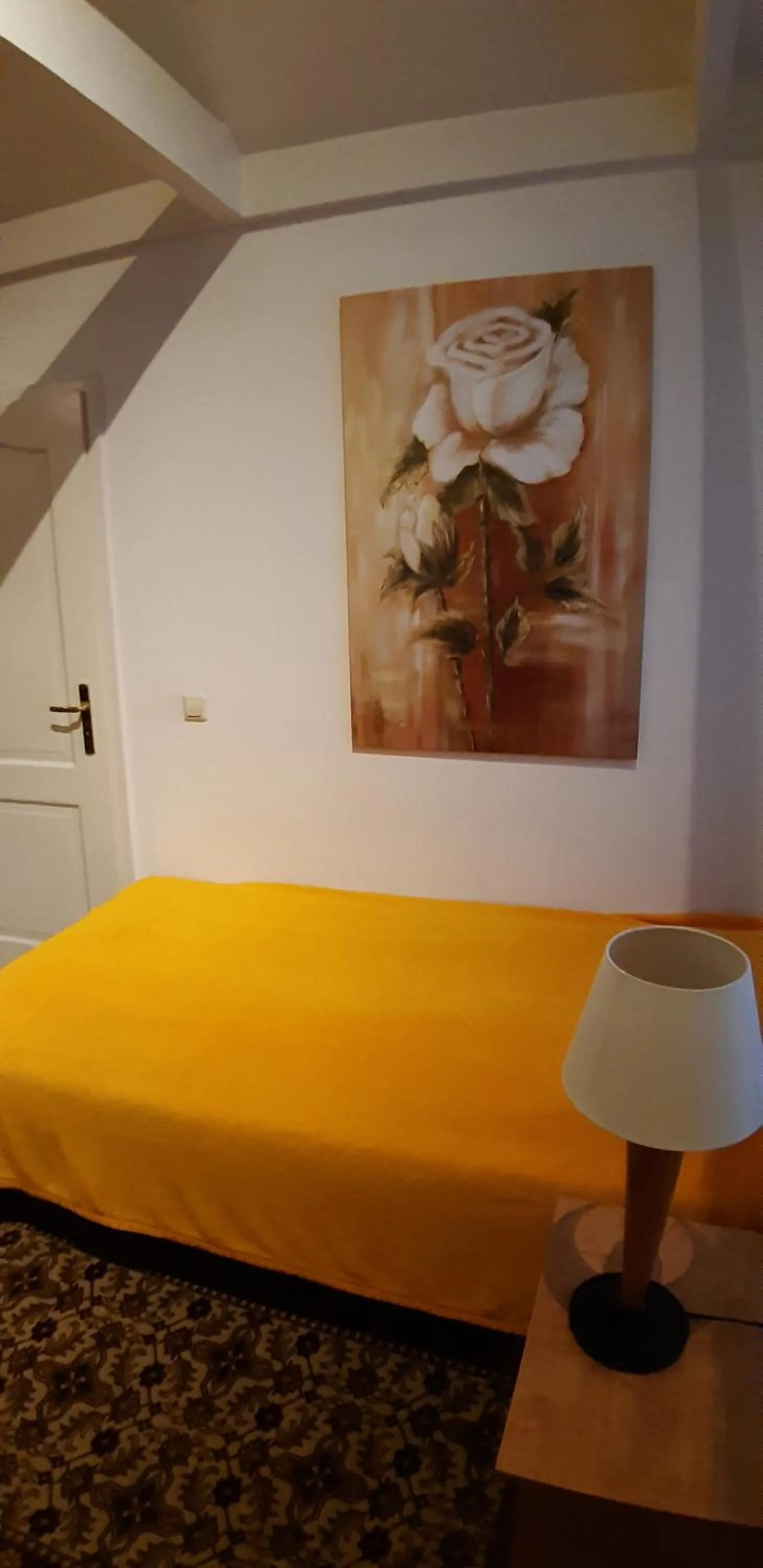 Living room, Bed in Pension Hubertus