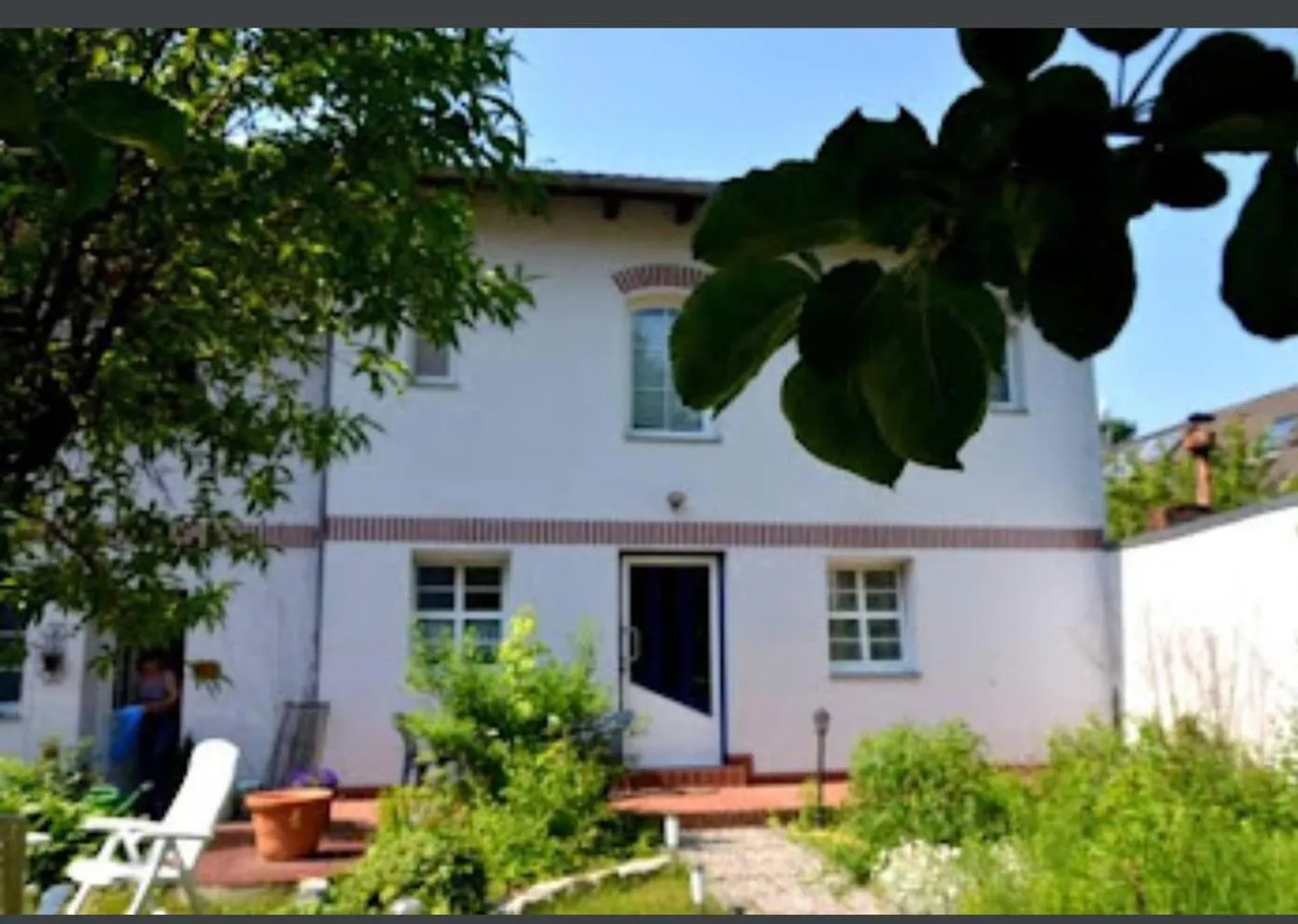 Garden view in Pension Hubertus