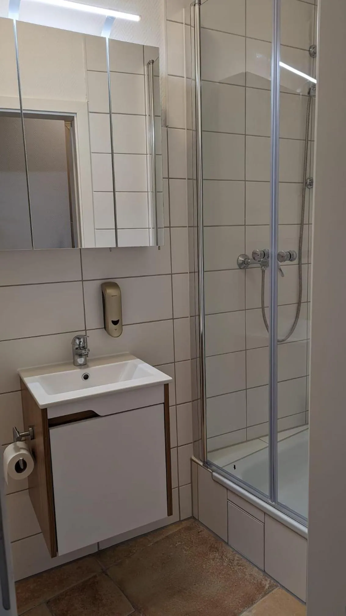 Bathroom in Pension Hubertus