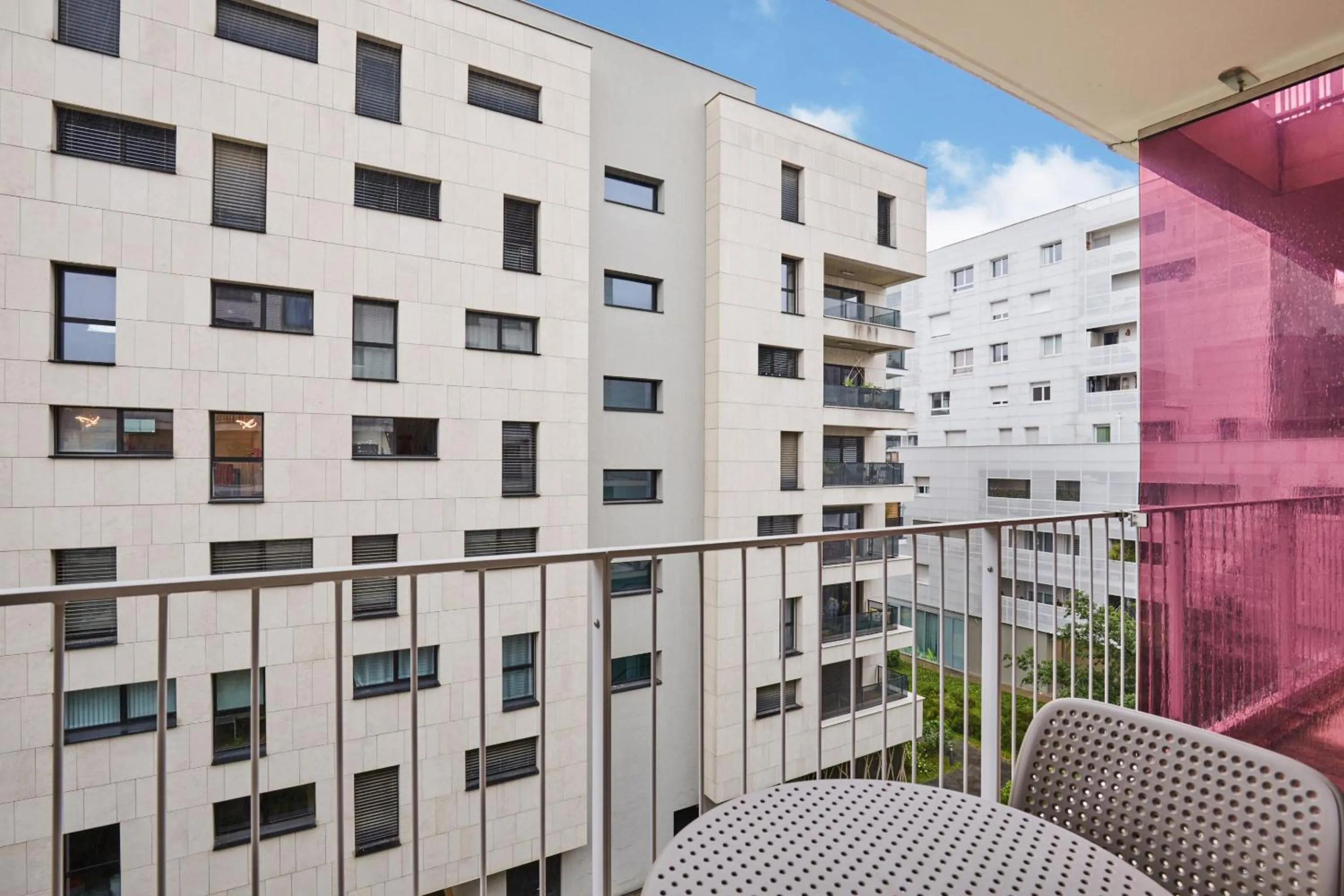 Balcony/Terrace in Appart'hôtel Odalys City - Lyon Centre Confluence