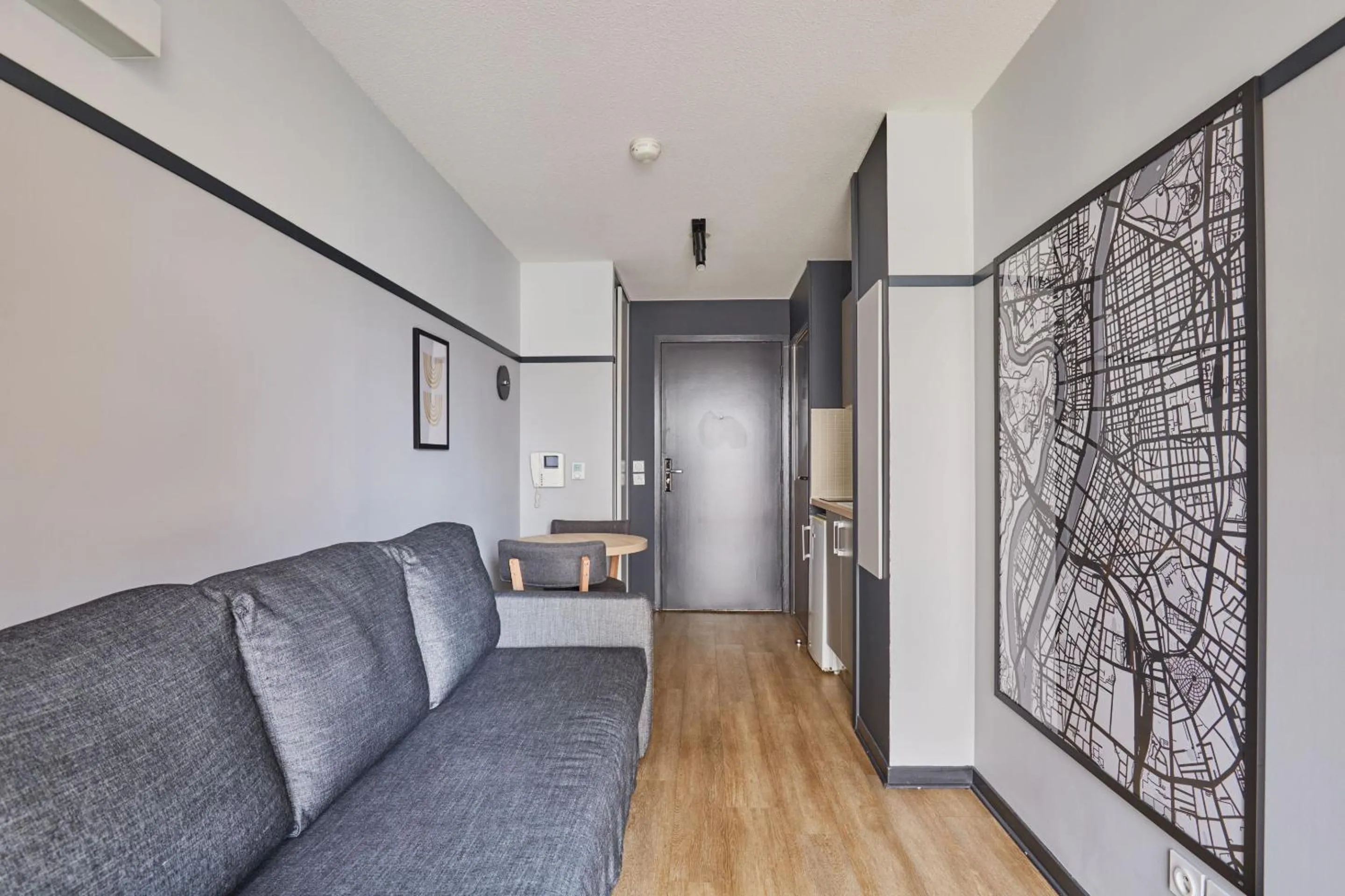 Living room in Appart'hôtel Odalys City - Lyon Centre Confluence