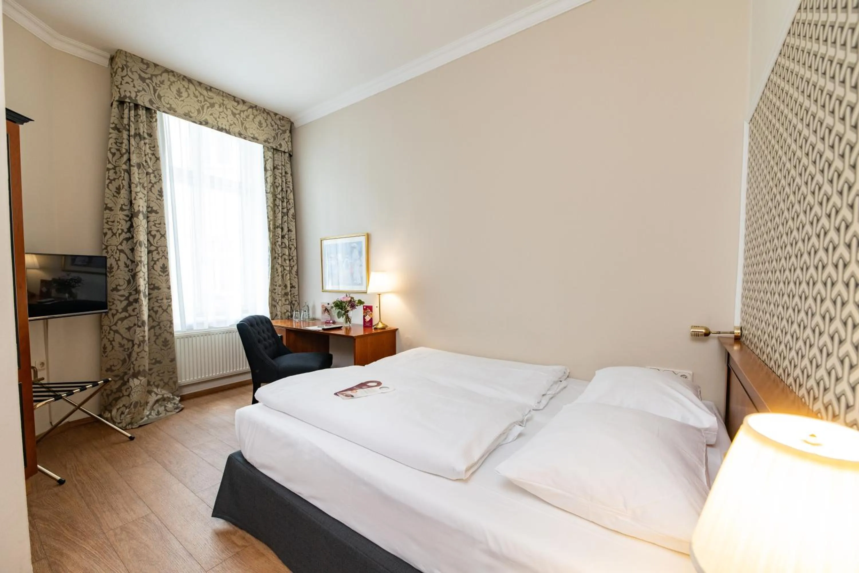 Bed in Hotel Kaiserhof Eisenach