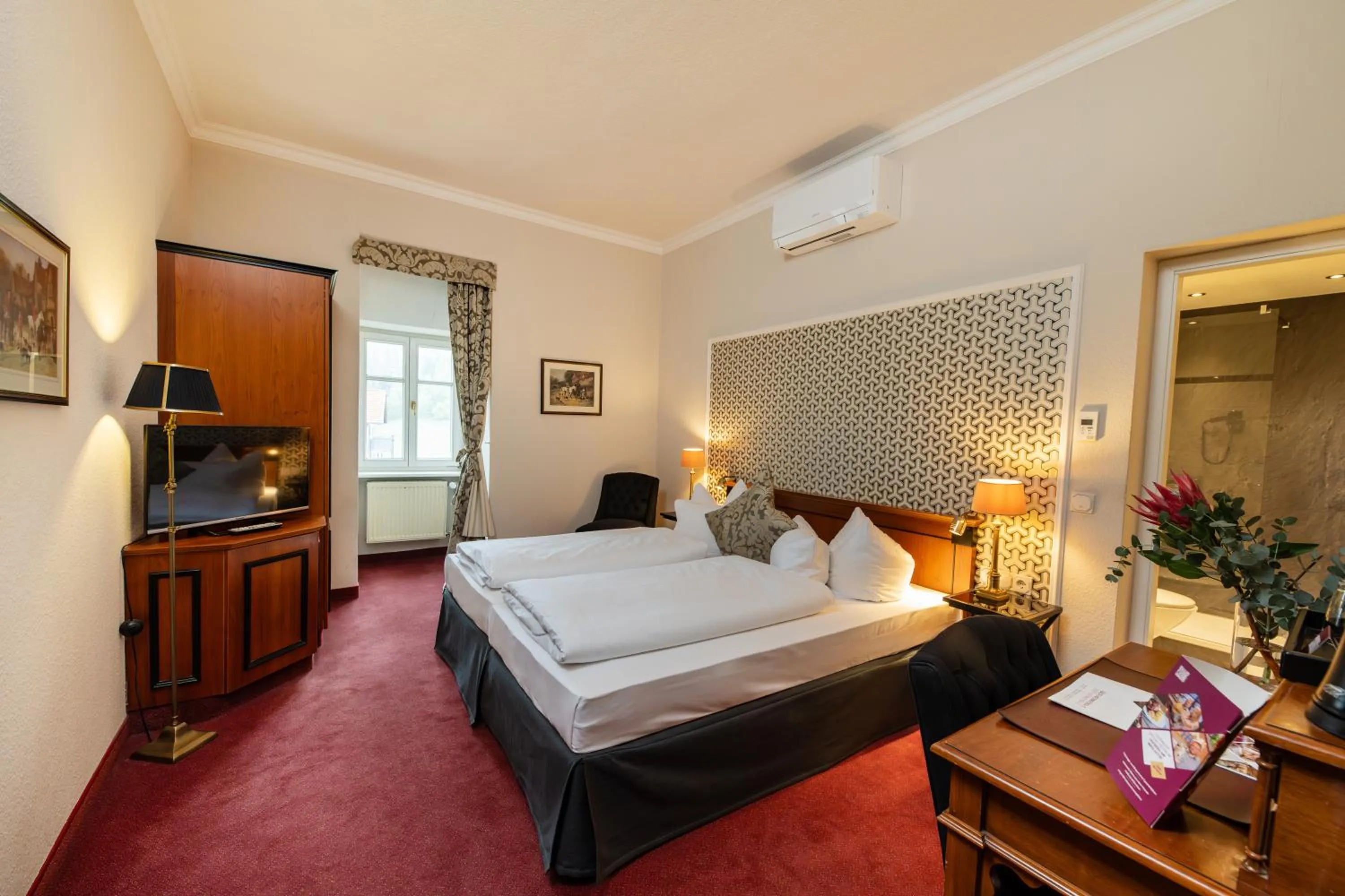 Bed in Hotel Kaiserhof Eisenach