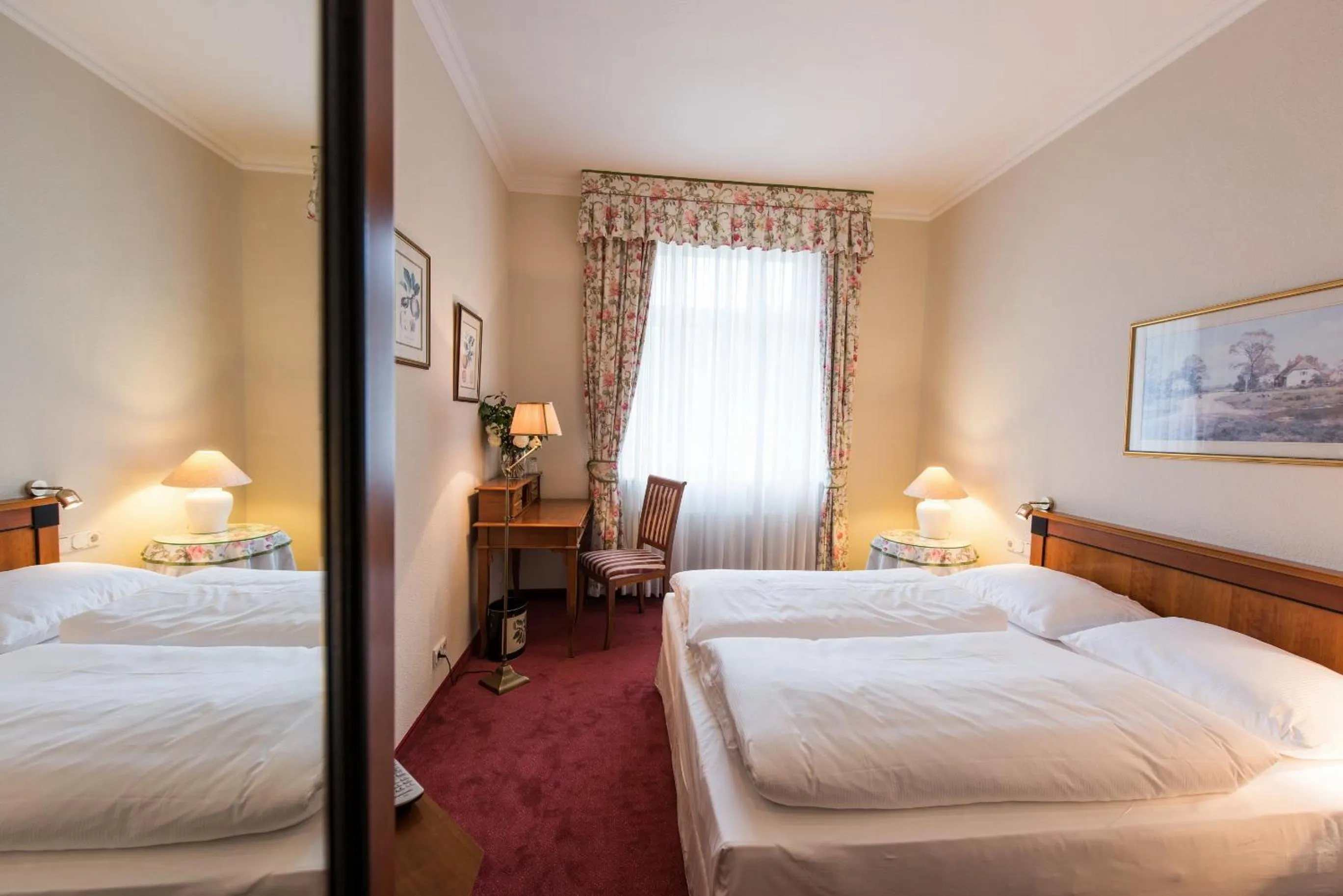 Bed in Hotel Kaiserhof Eisenach