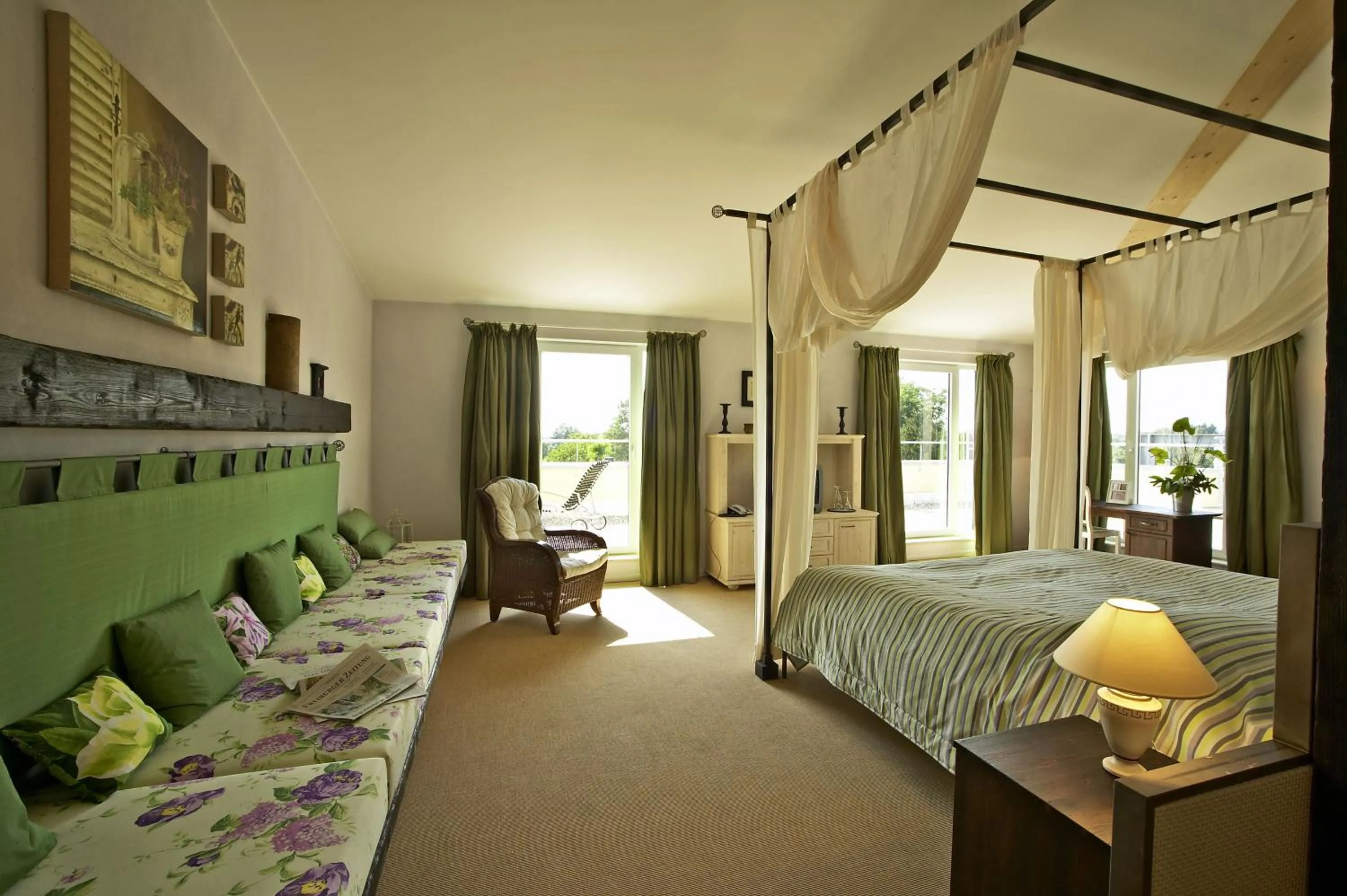 Bedroom, Bed in Hotel Hirschen in Freiburg-Lehen