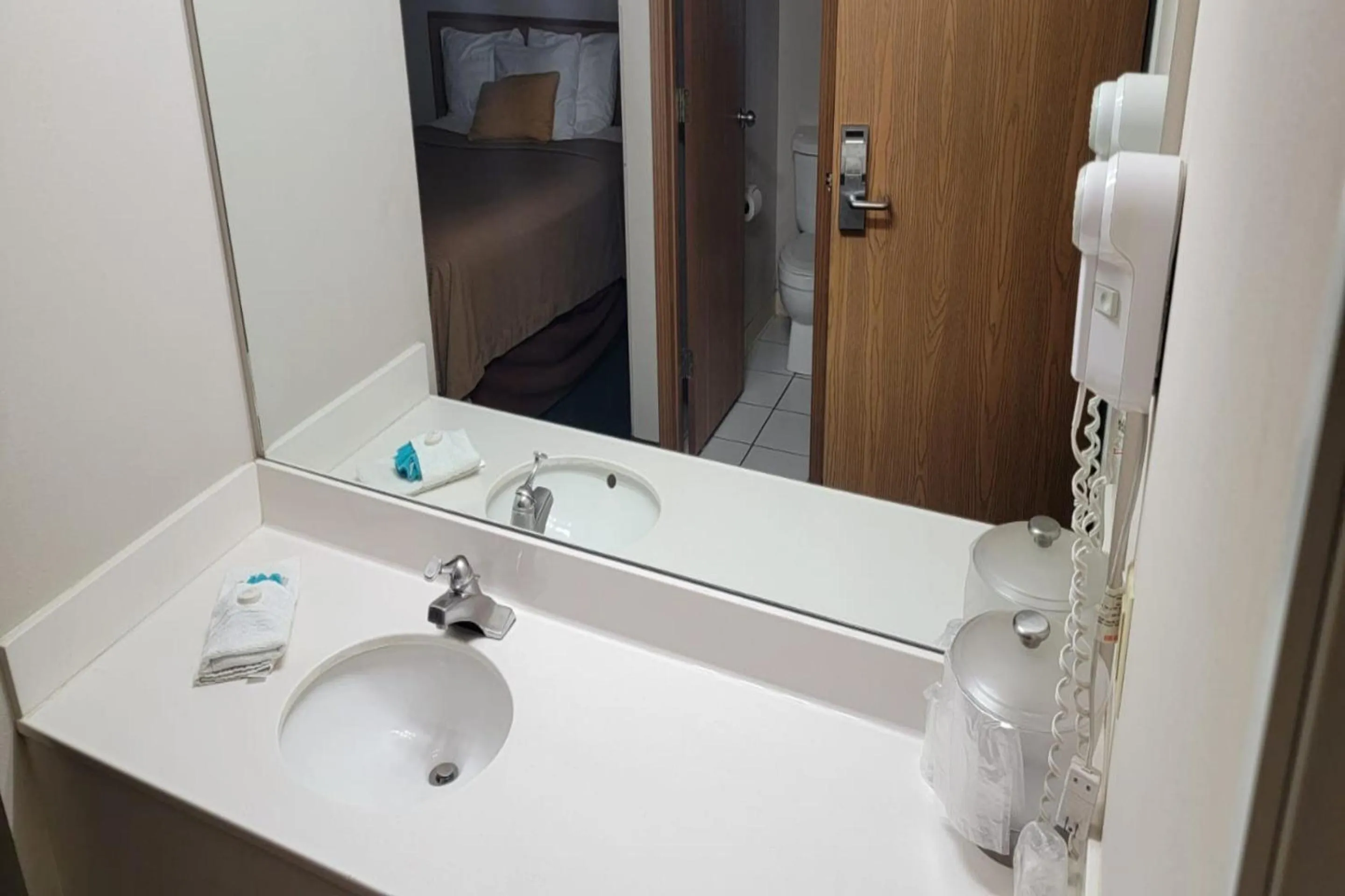 Bathroom in HomeTown Inn By OYO Texhoma, OK