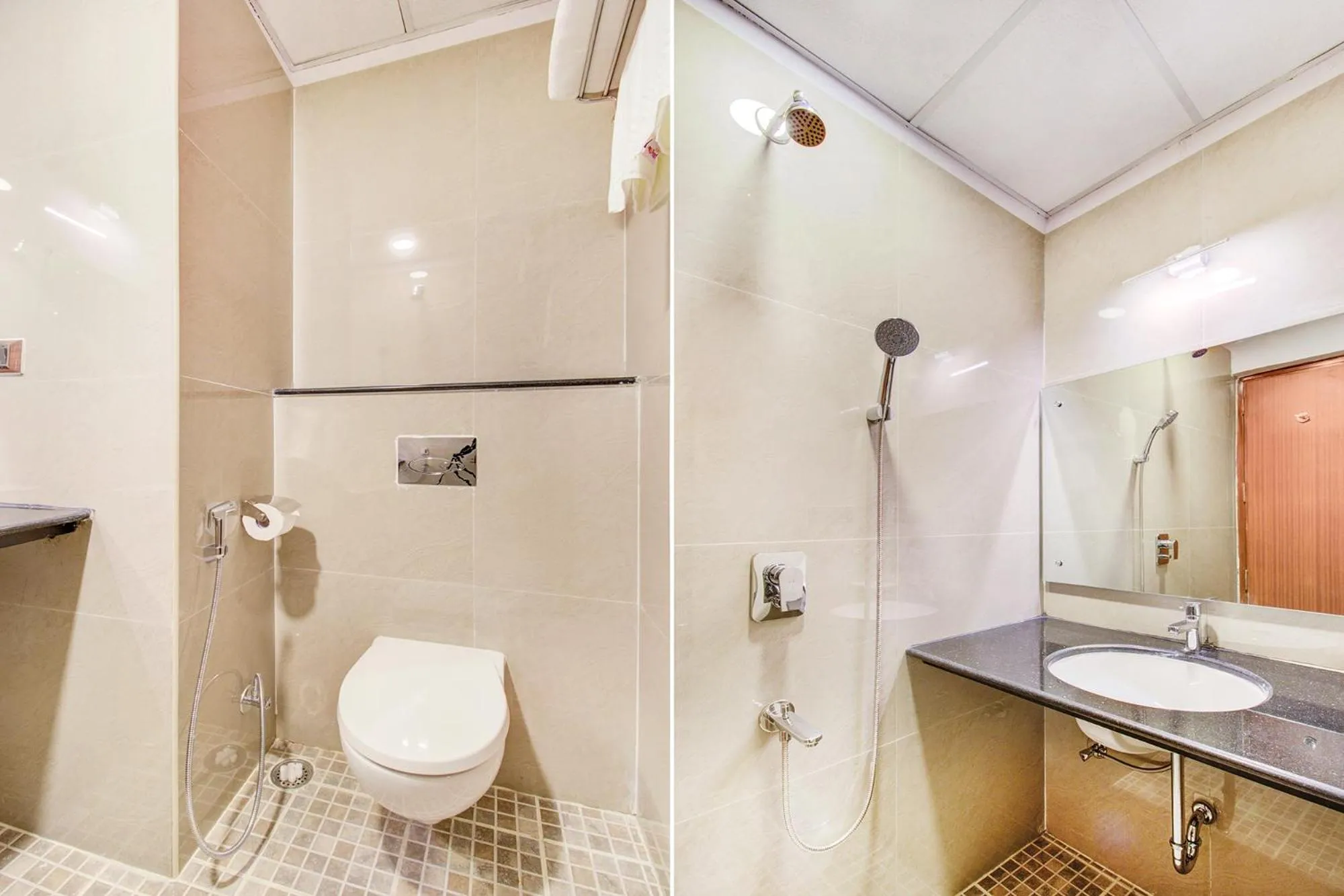 Toilet in FabHotel The Royal Suites - Nr Gopalan innovation mall