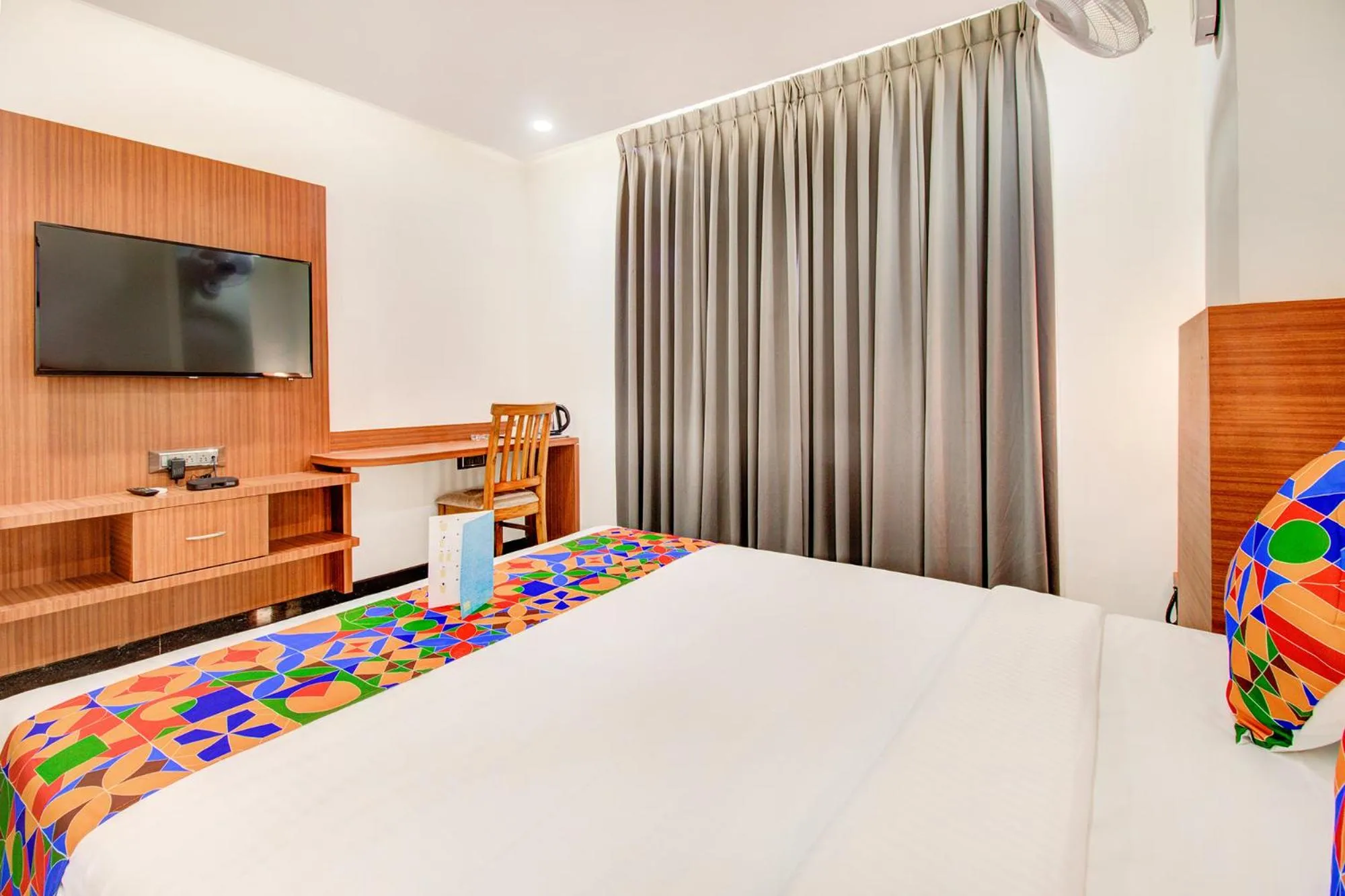 Bed in FabHotel The Royal Suites - Nr Gopalan innovation mall