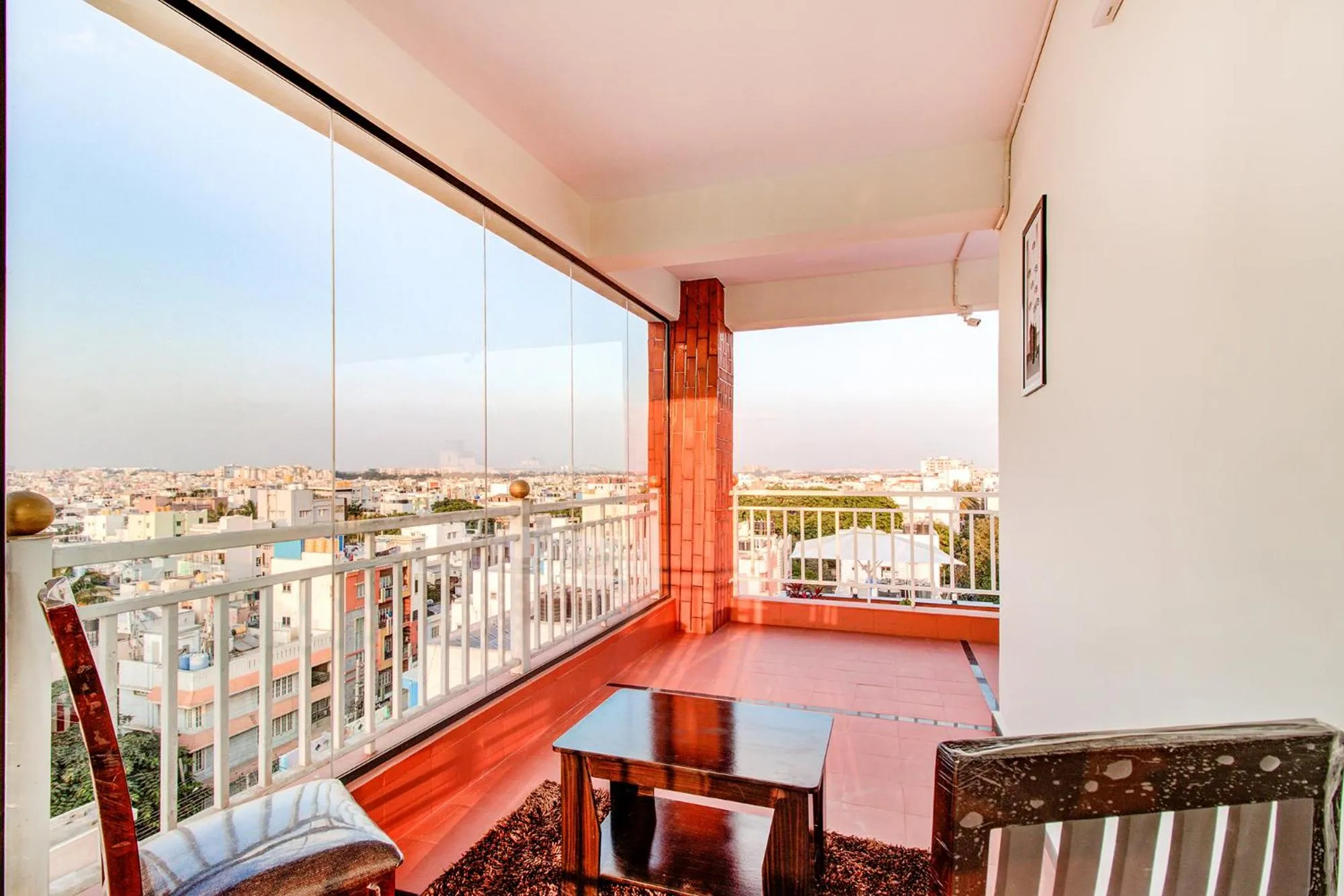 Balcony/Terrace in FabHotel The Royal Suites - Nr Gopalan innovation mall