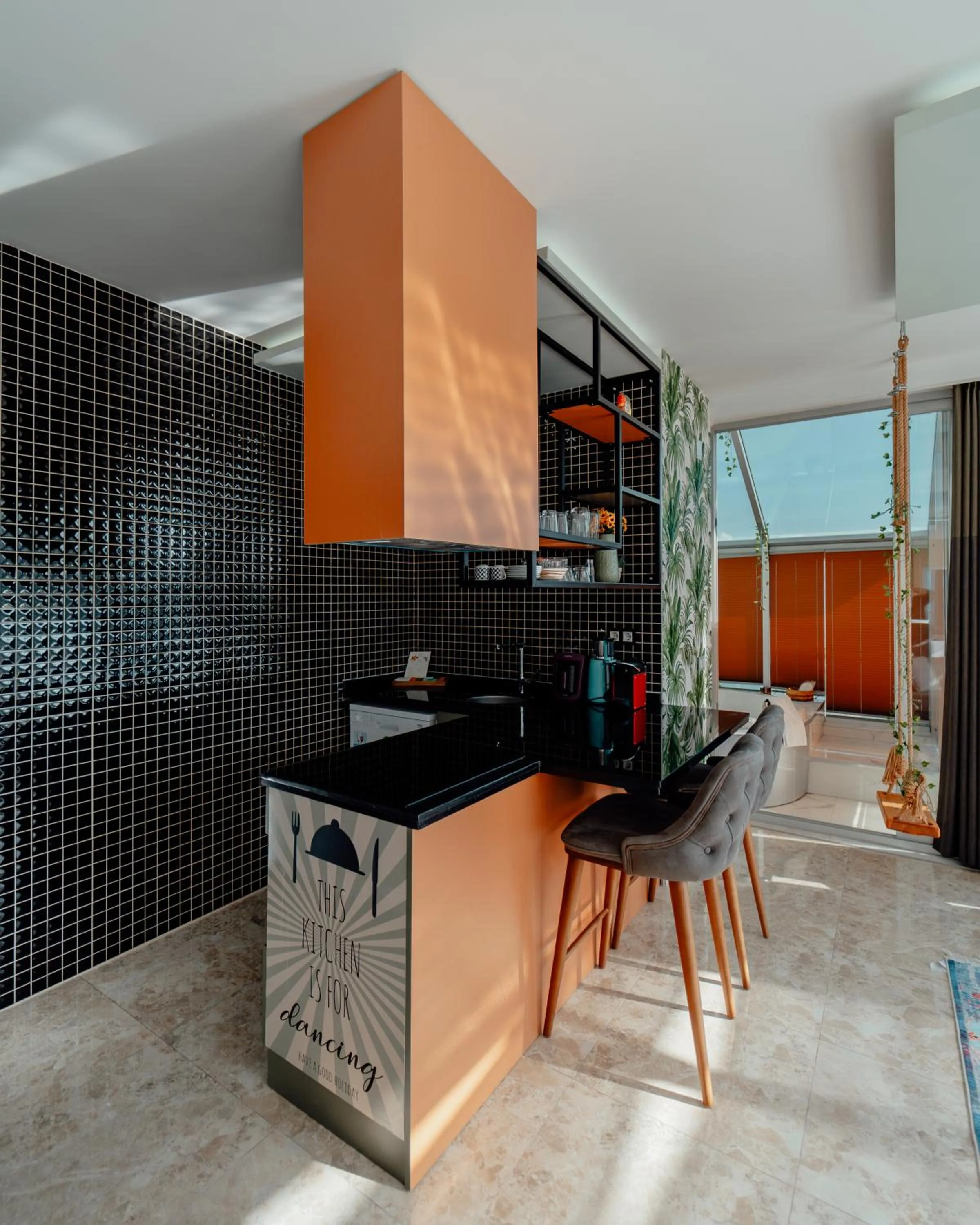 kitchen in Fortunella Suites