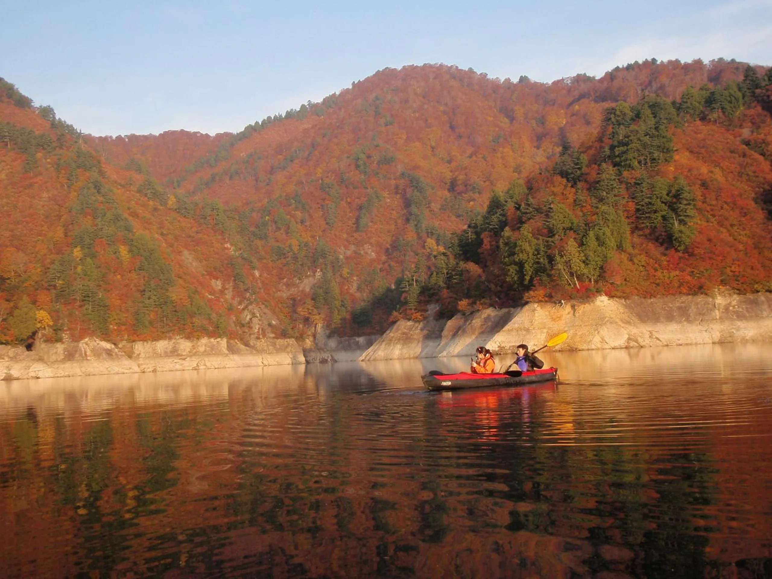 Canoeing in Hotel Sunbird