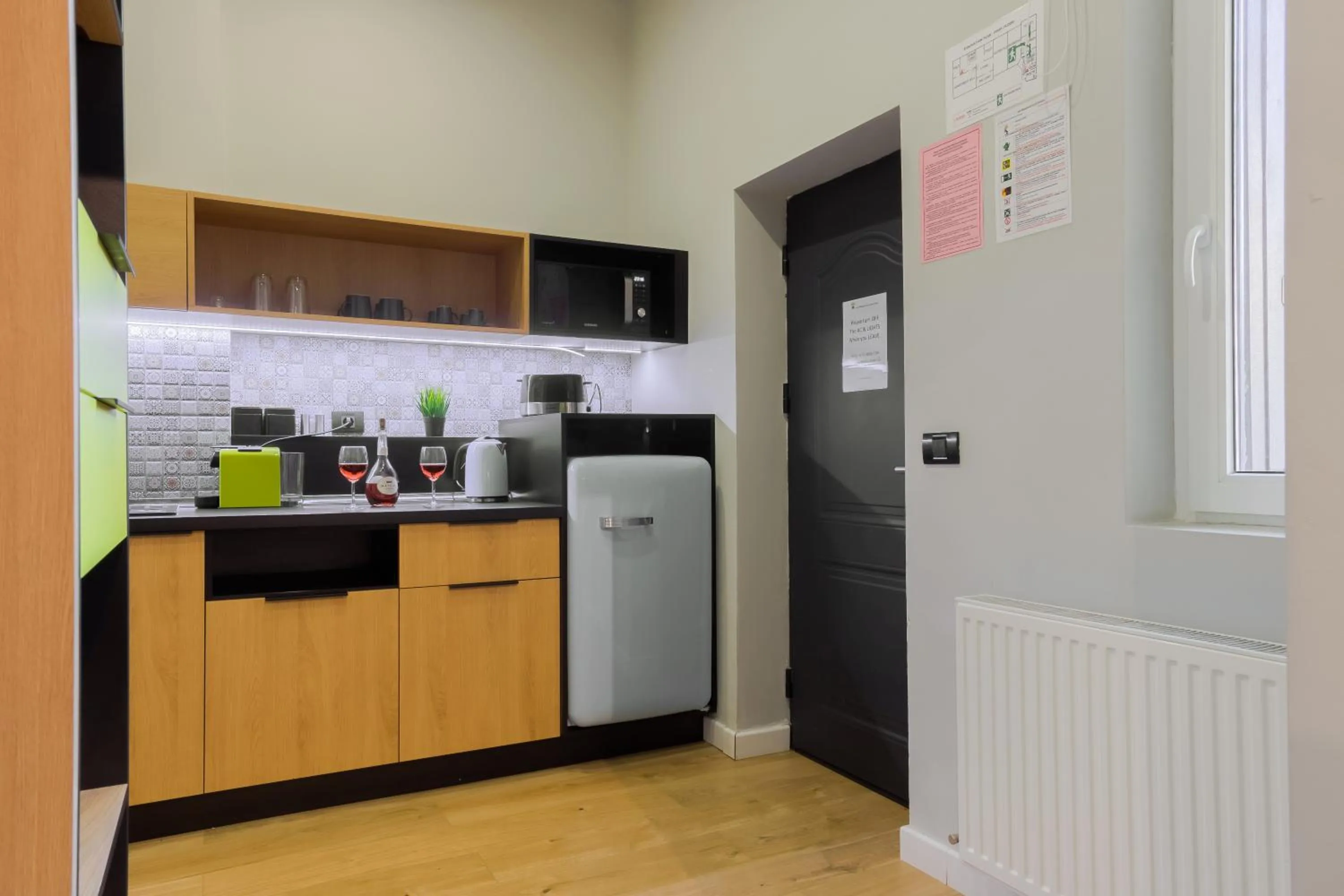 Kitchen or kitchenette in Emil Balaban Luxury Apart-Hotel