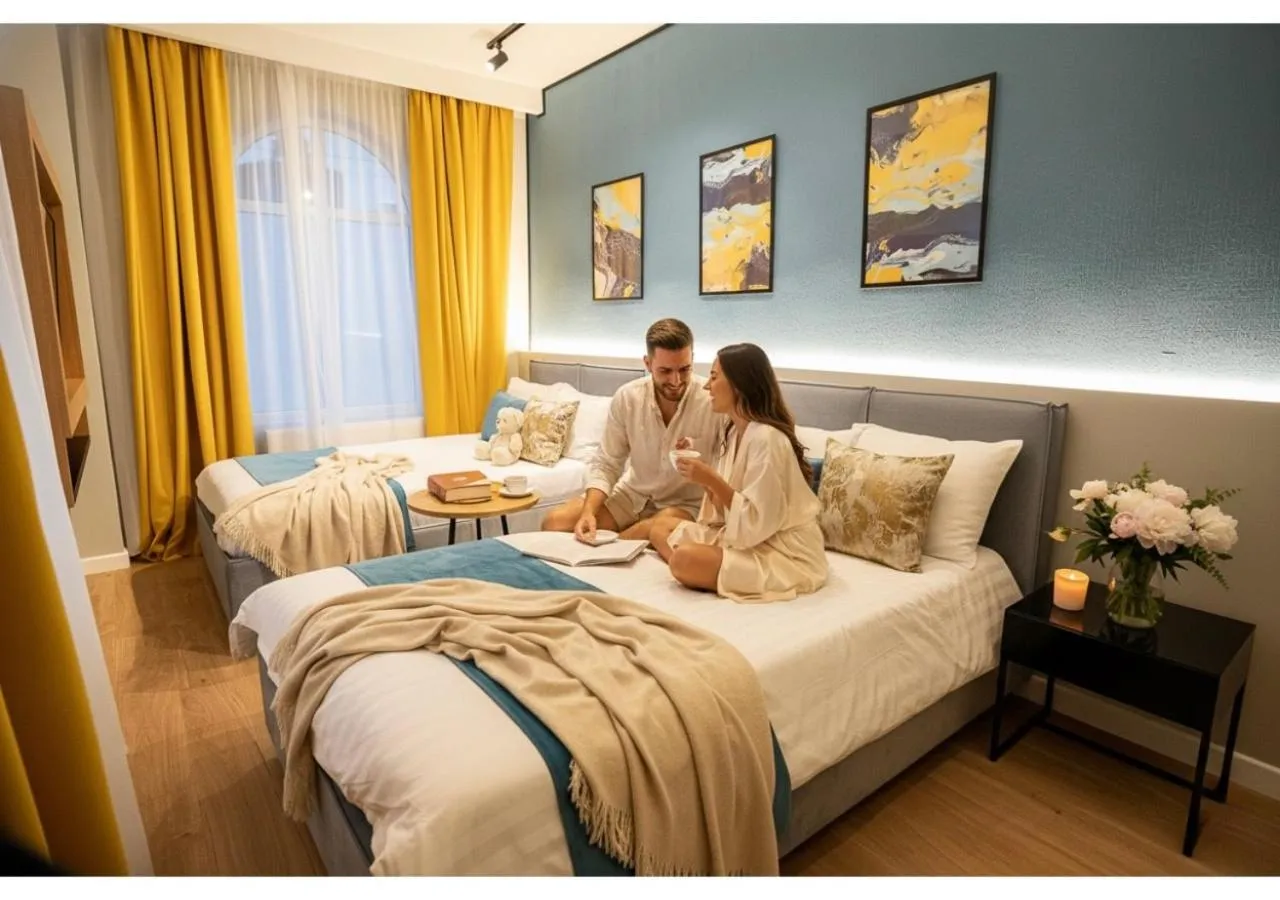 Bedroom, Bed in Emil Balaban Luxury Apart-Hotel