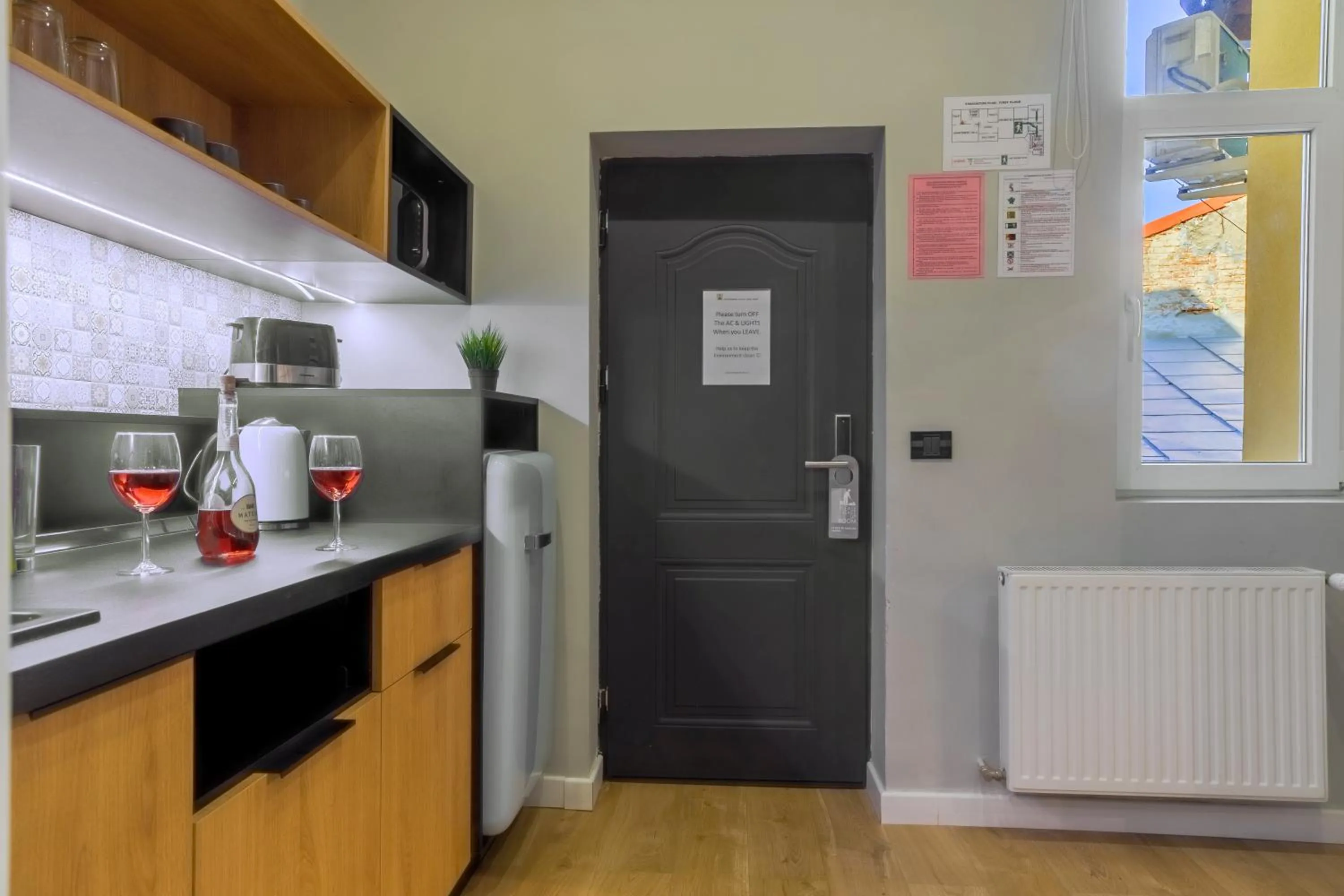 Kitchen or kitchenette in Emil Balaban Luxury Apart-Hotel