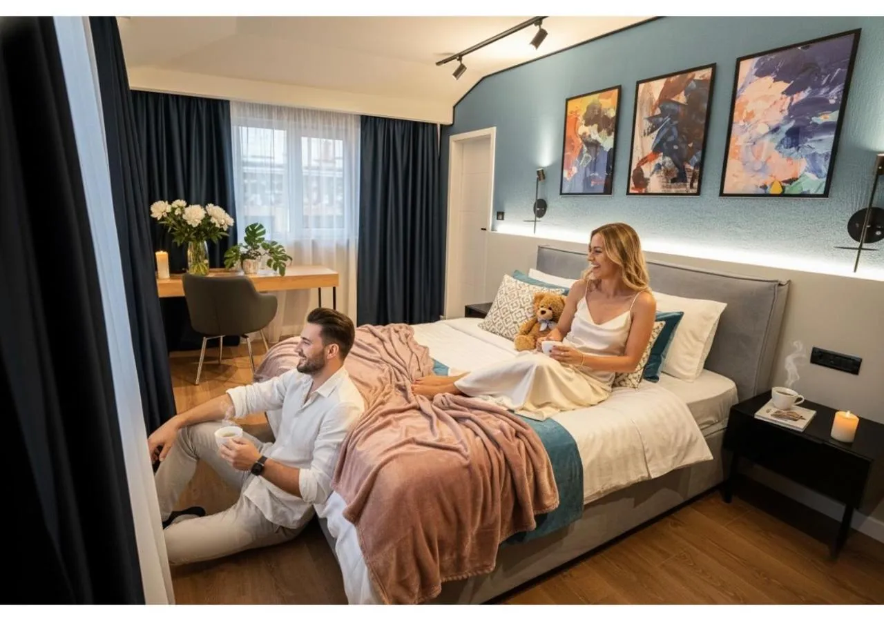 Bedroom, Bed in Emil Balaban Luxury Apart-Hotel