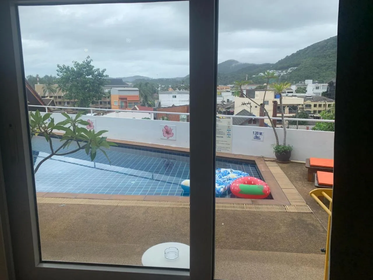 Pool view in Kata Hill Sea View Hotel