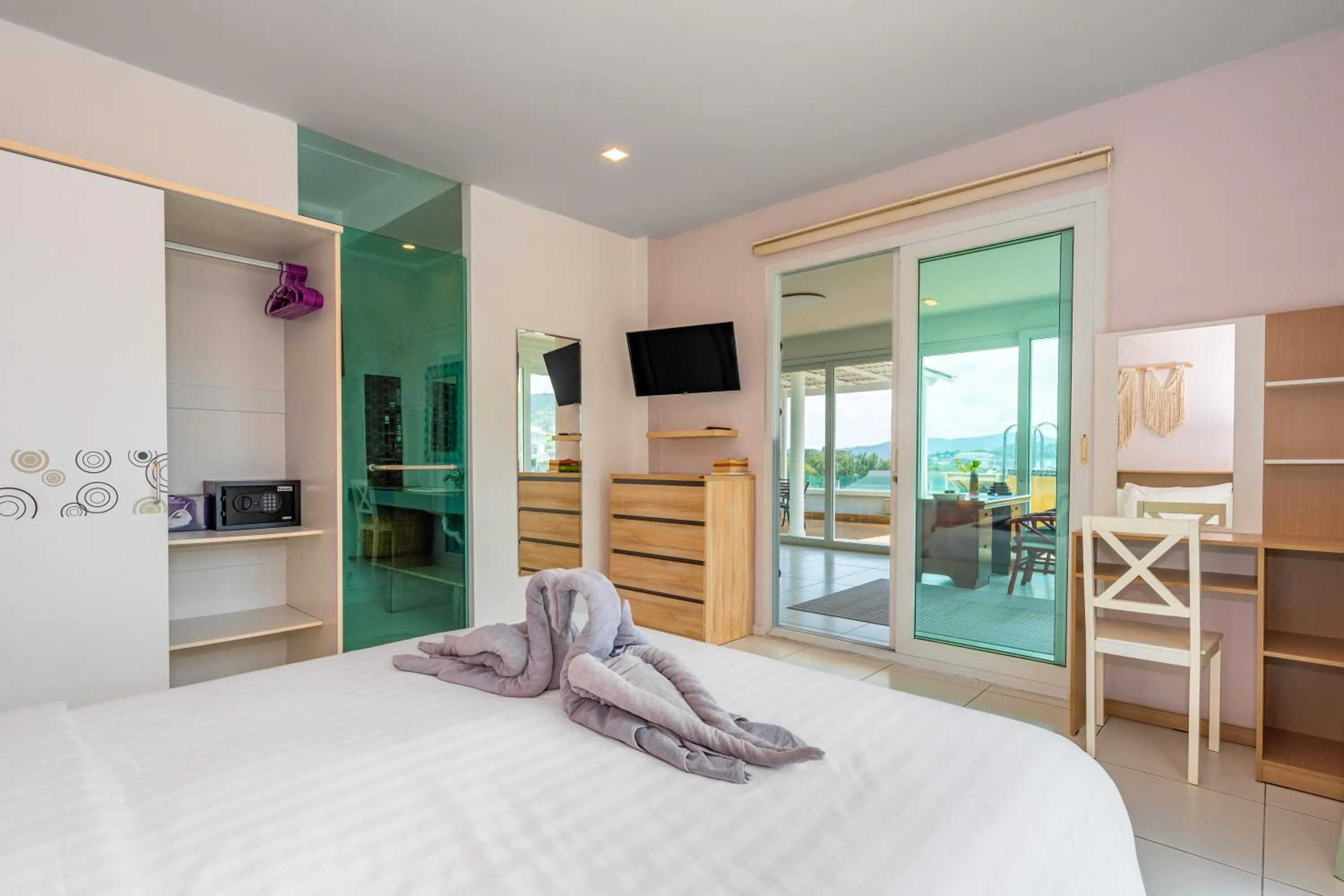 Bedroom, Bed in Kata Hill Sea View Hotel