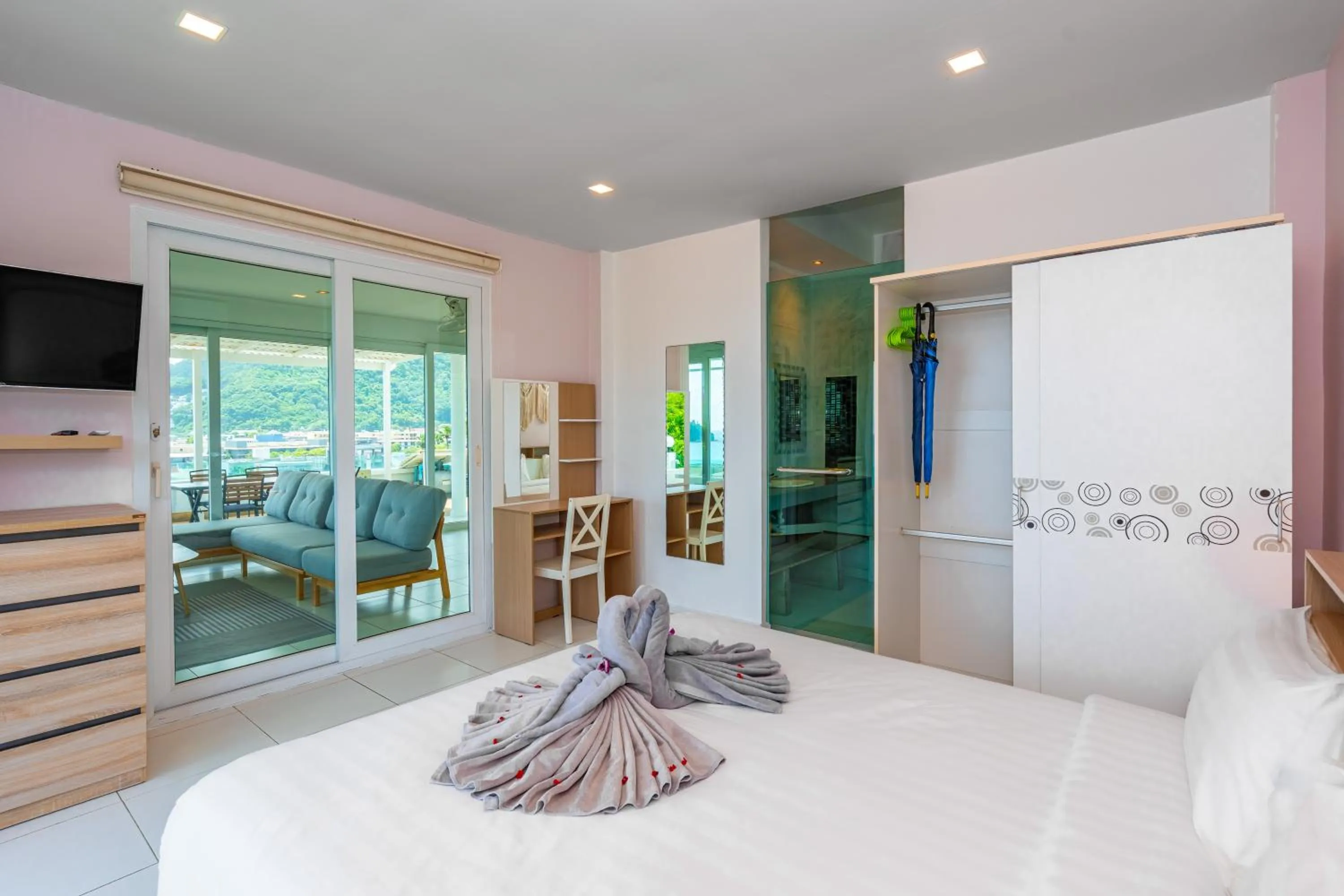 Bedroom, Bed in Kata Hill Sea View Hotel