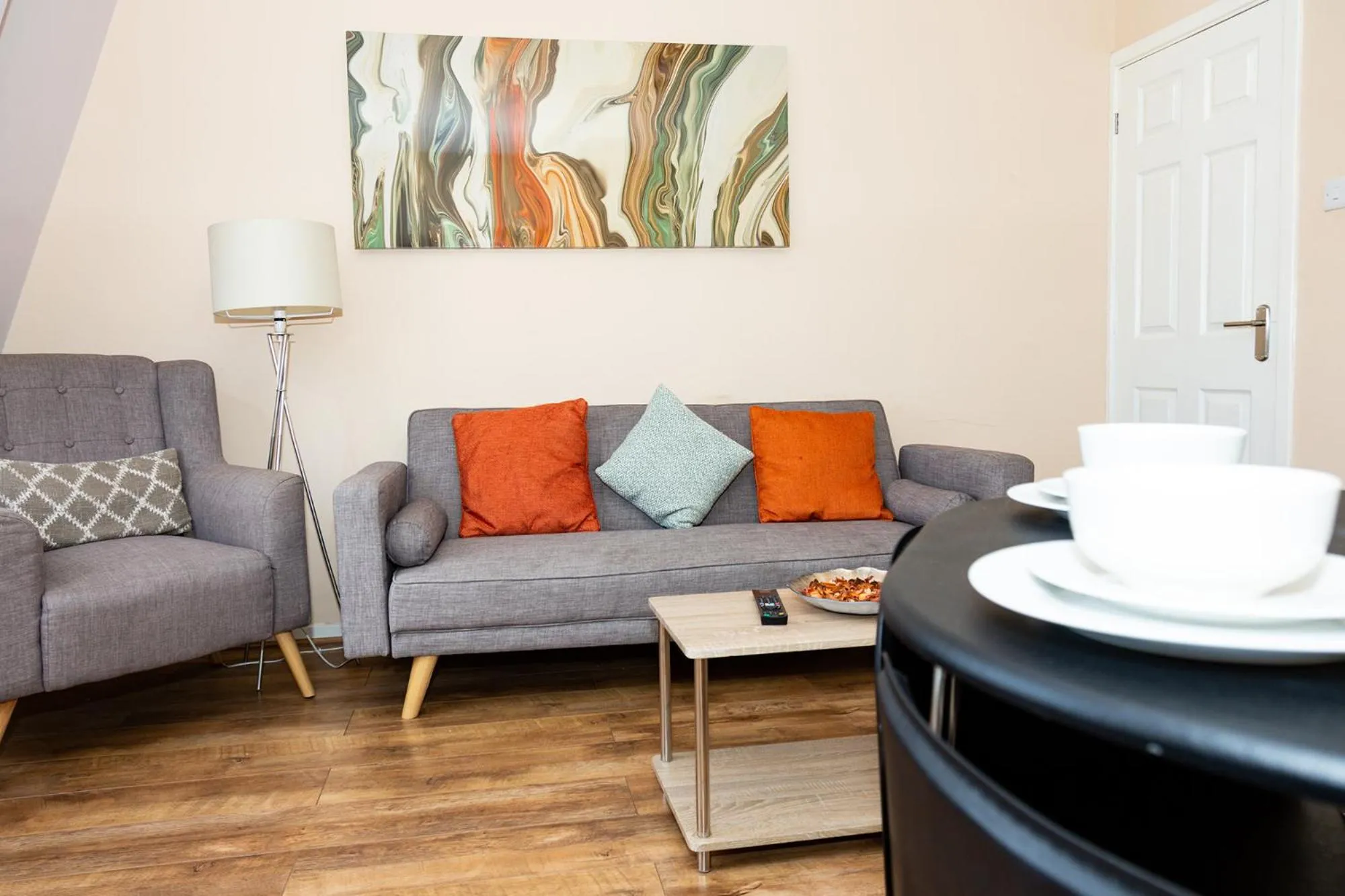 Living room in Tyne Apartments