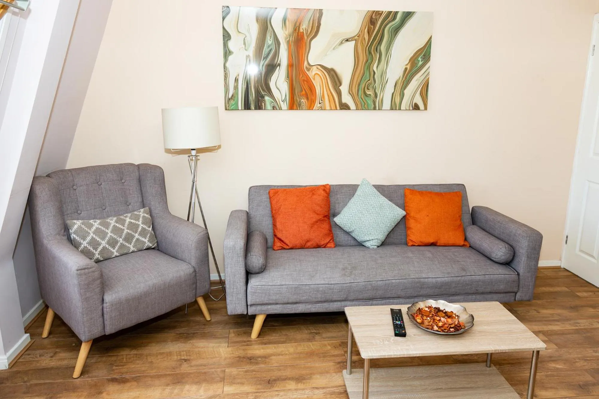 Living room in Tyne Apartments