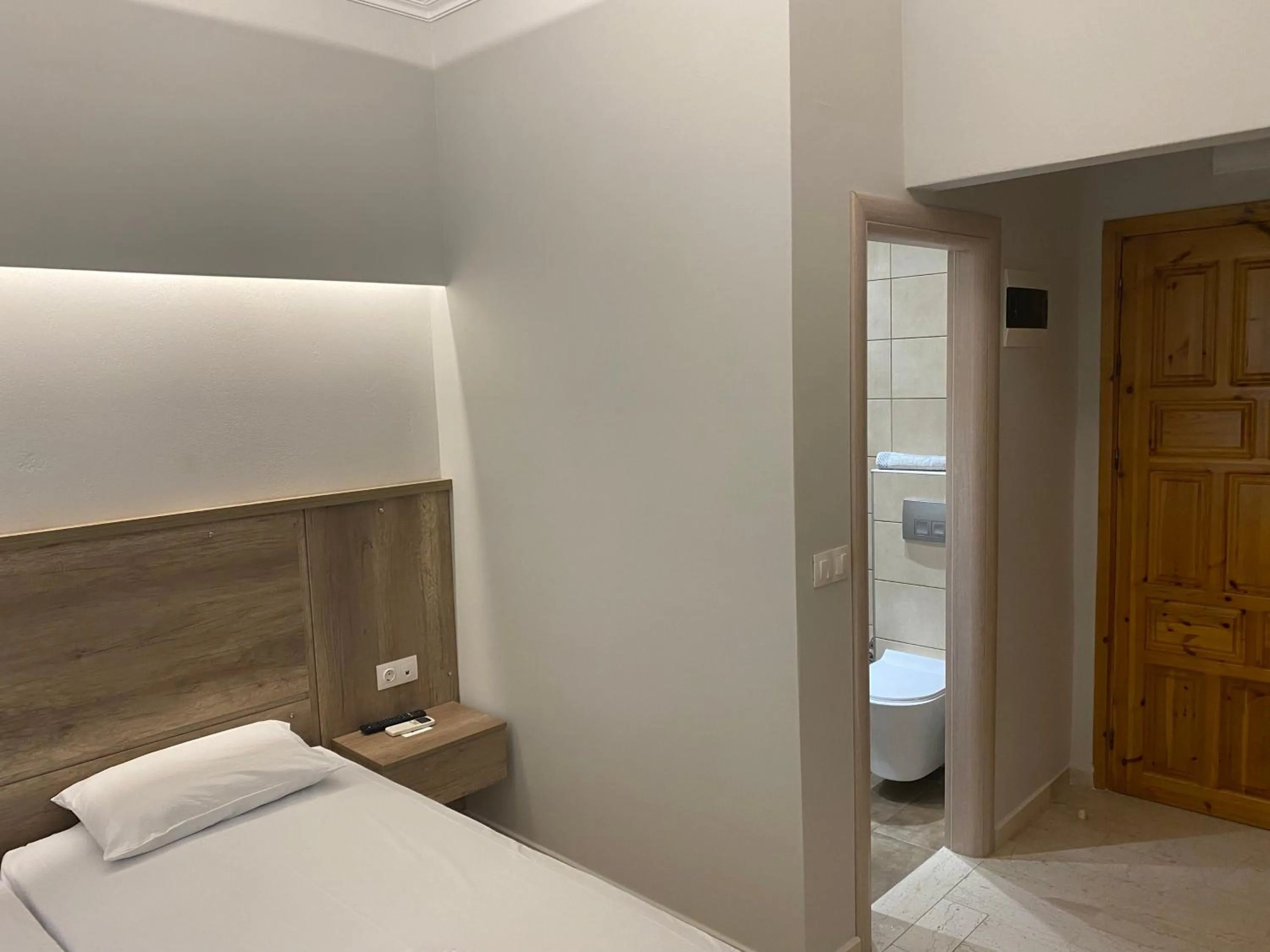 Bed in Hotel Filoxenia