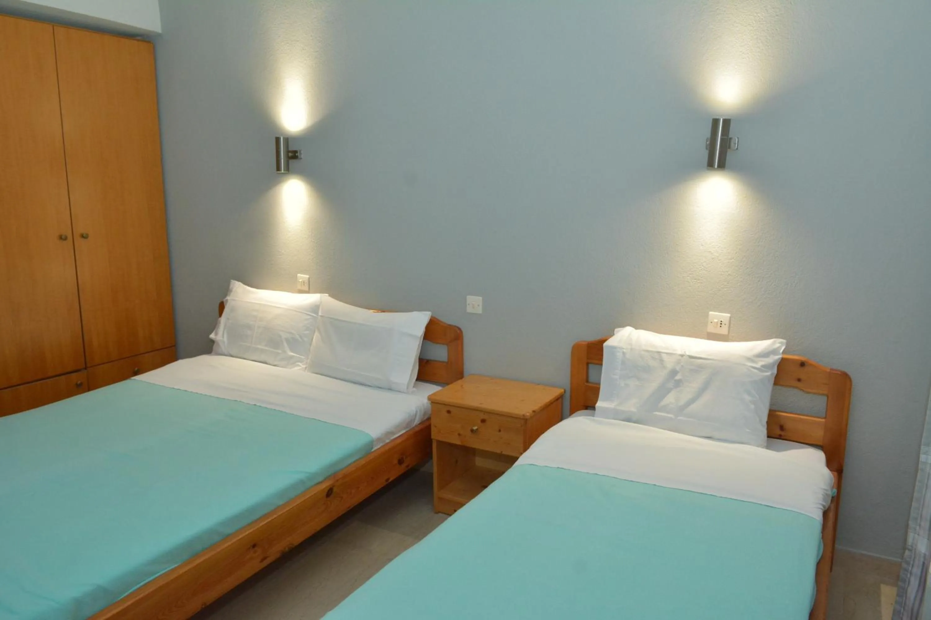 Bed in Hotel Filoxenia