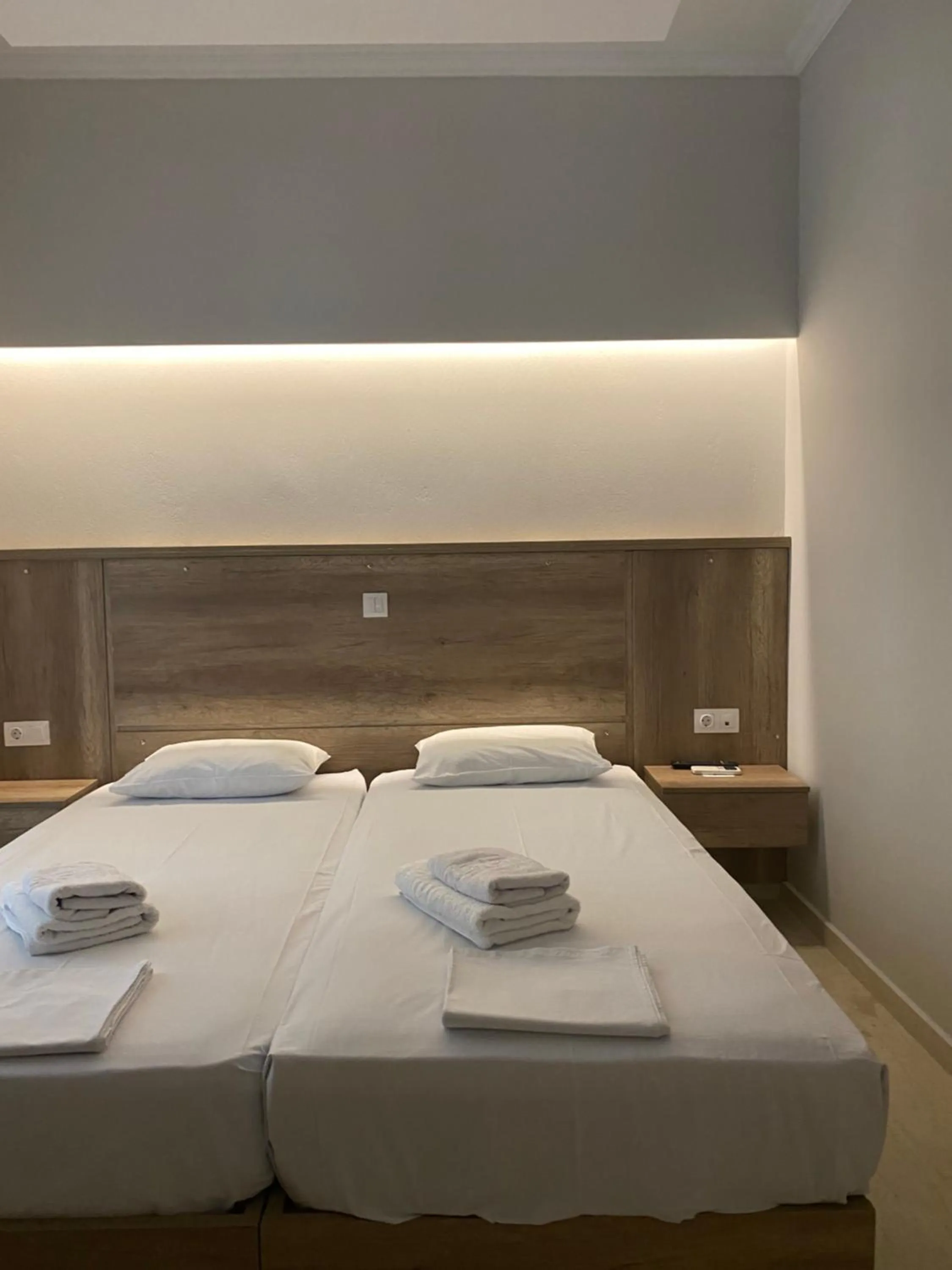 Bed in Hotel Filoxenia