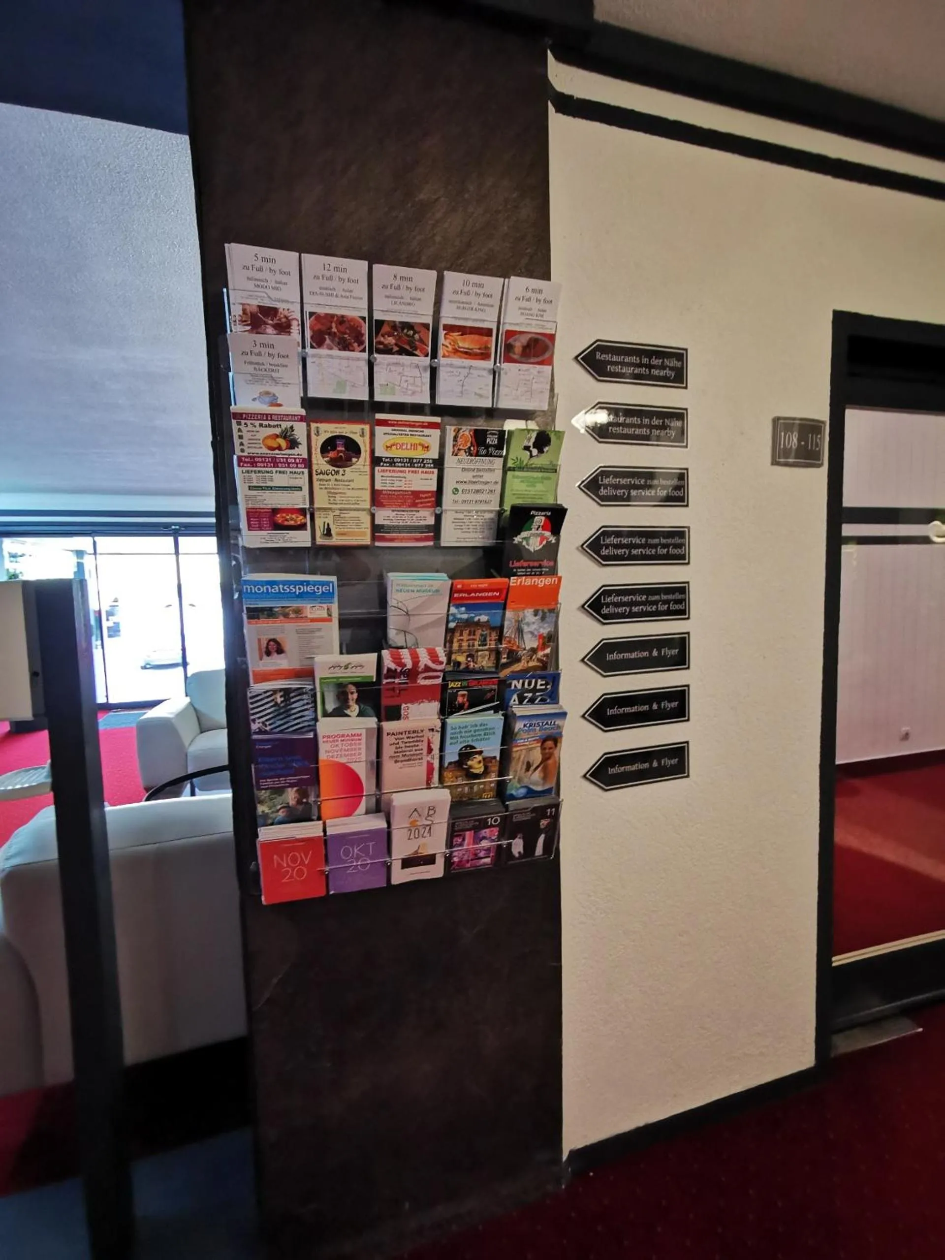 Seating area in Hotel Grille