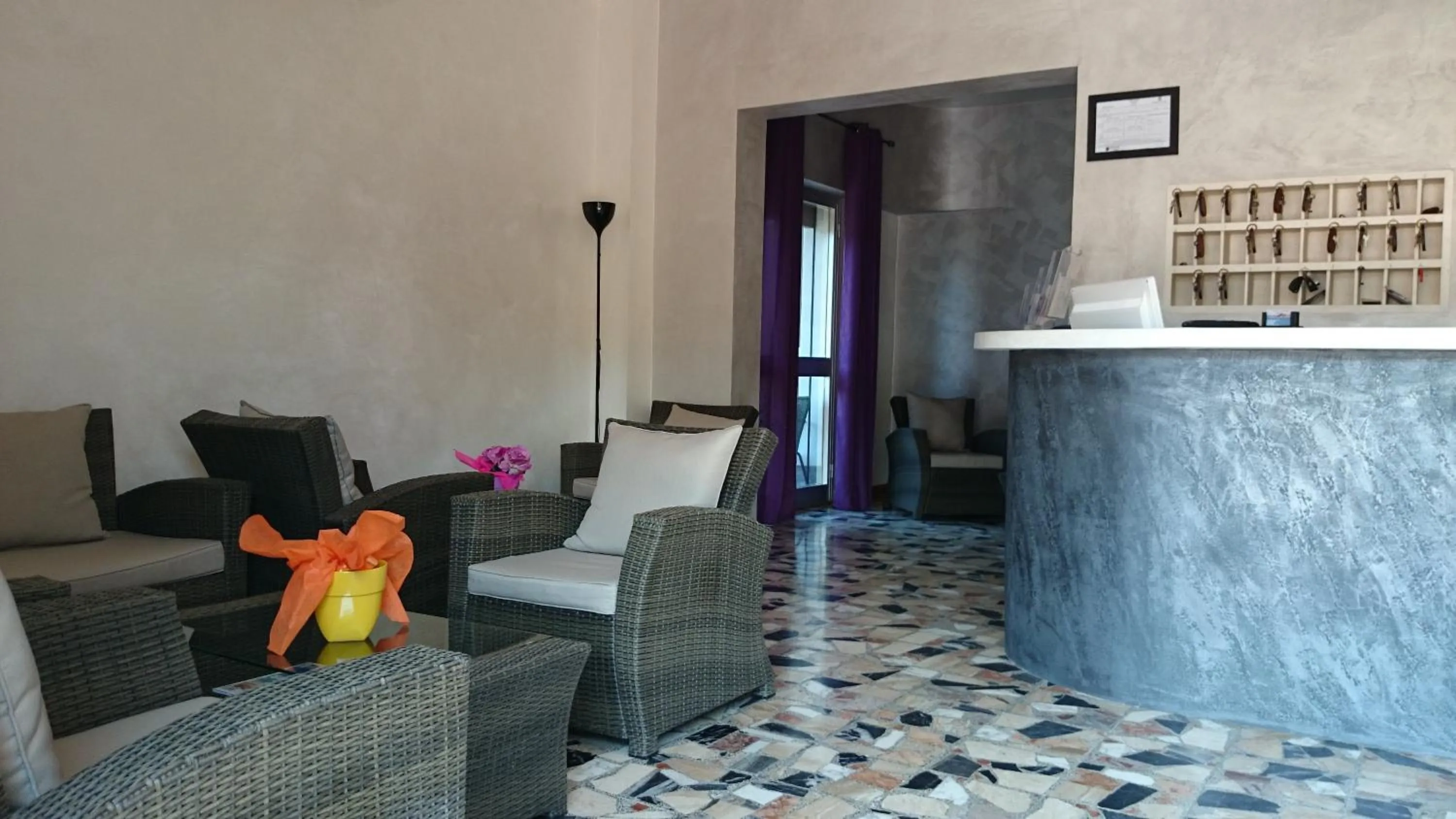 Lobby or reception in Hotel Ogliastra