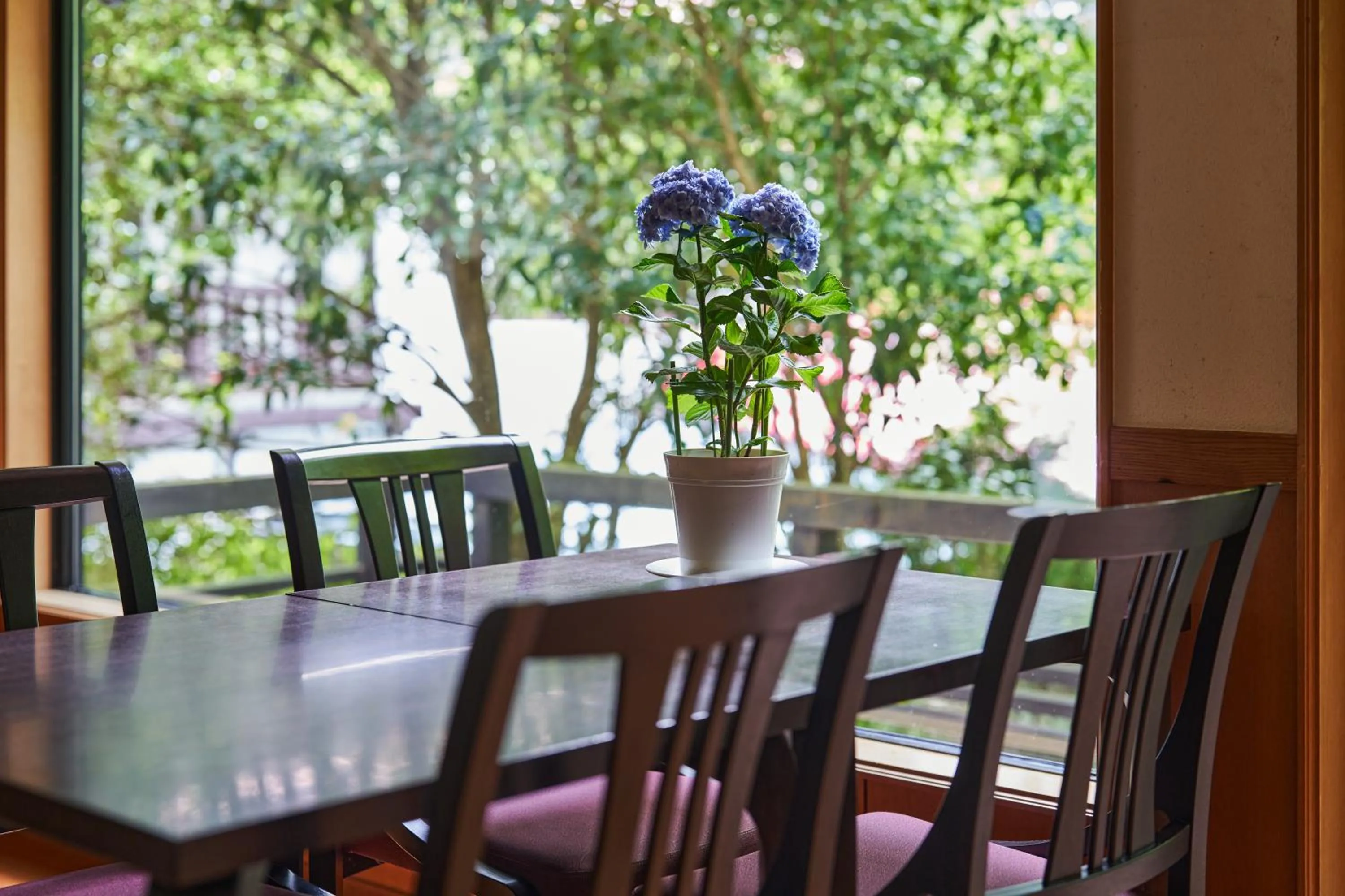Patio in Ajisai Onsen Ryokan - Award Winning Private Open Air Onsen