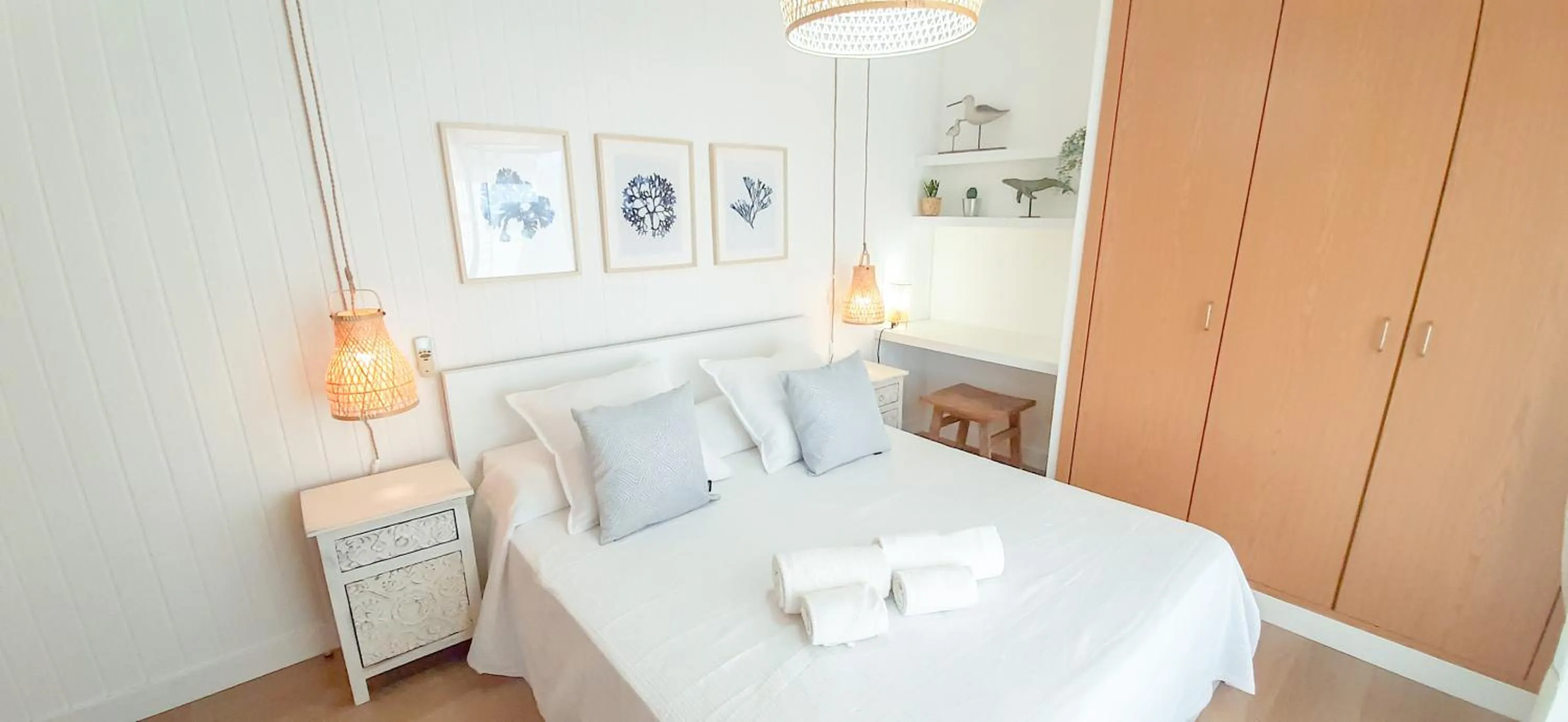 Bed in Apartamento T2 Vista Rio Arade - Portimão