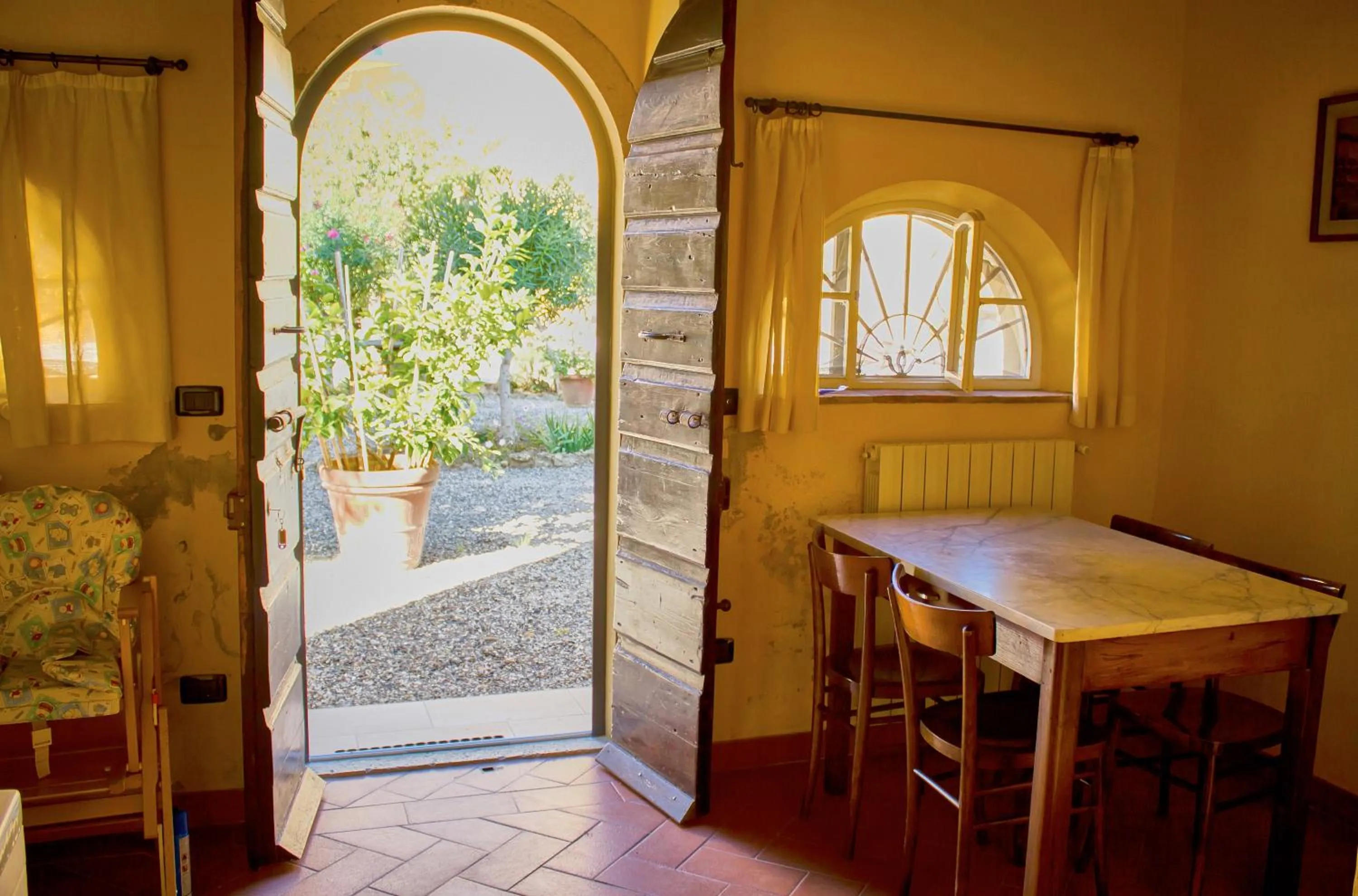 Dining area in Villa Graziani
