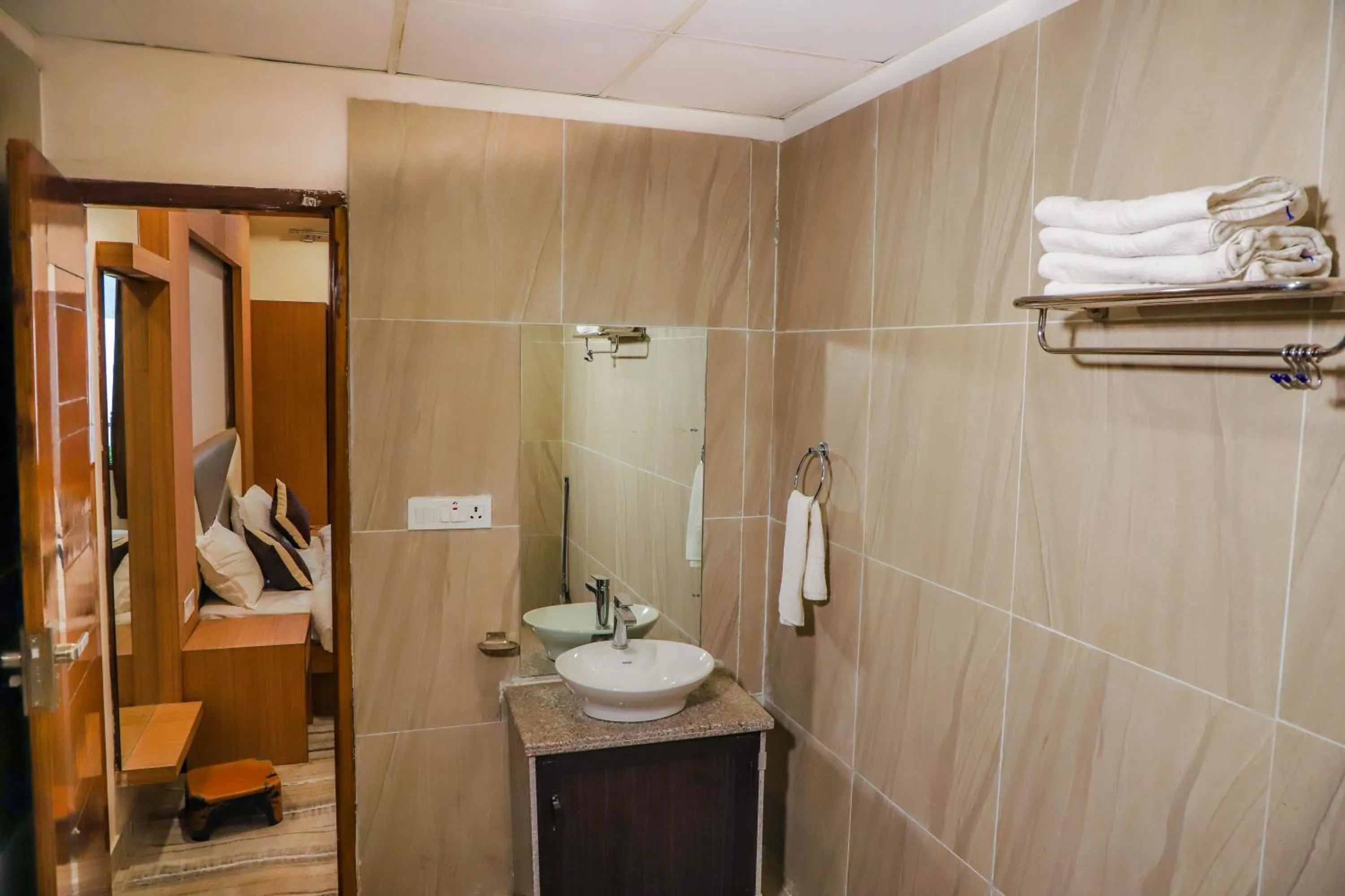 Bathroom in Komal Inn