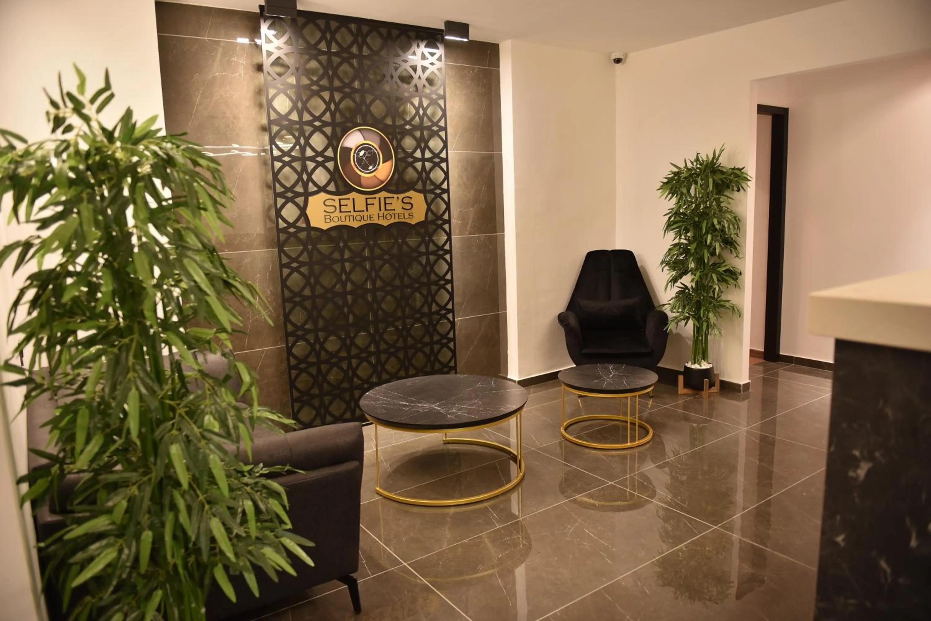 Living room in Selfie's Boutique Hotel