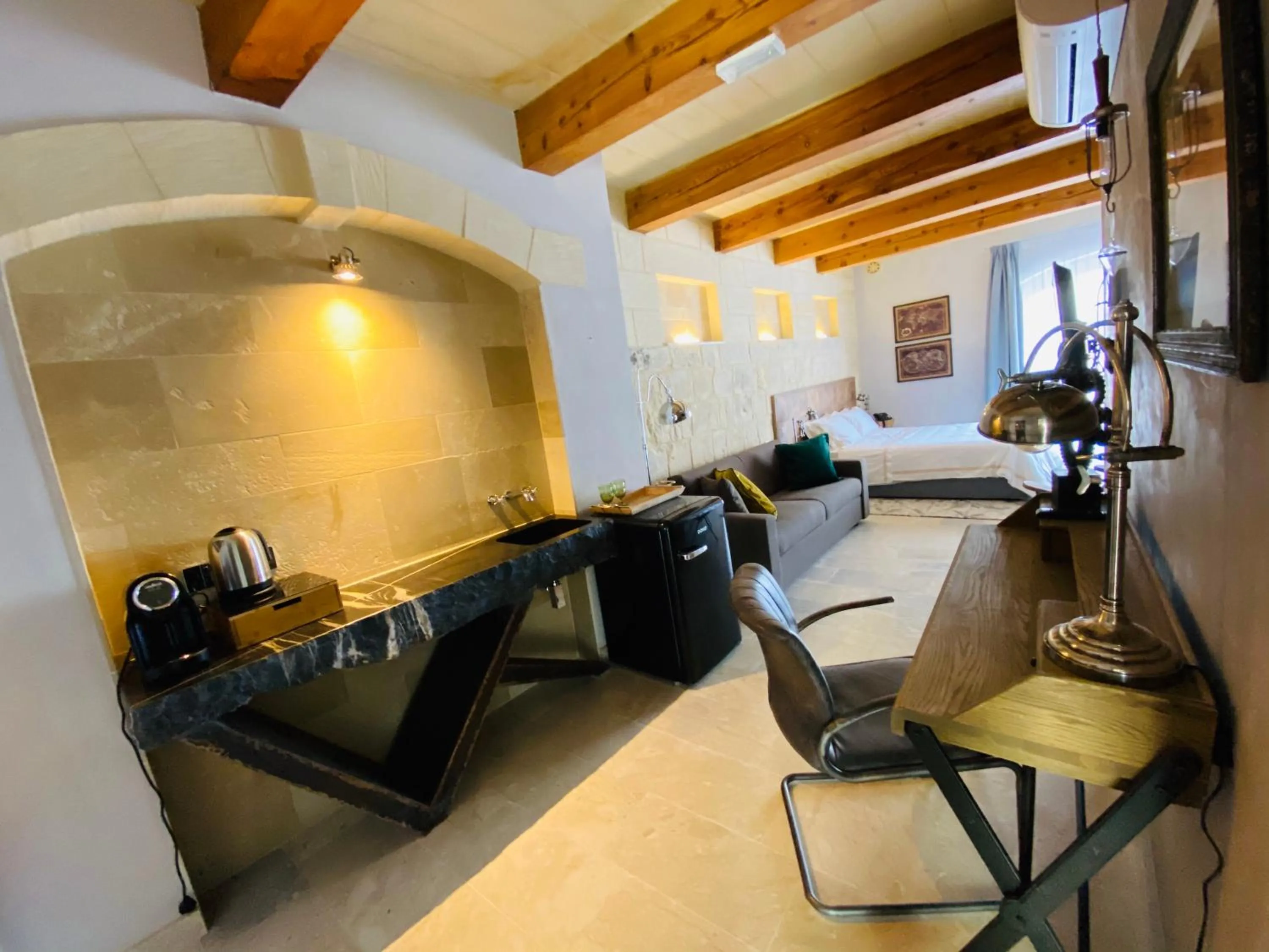 Kitchen or kitchenette in Lulu Boutique Hotel