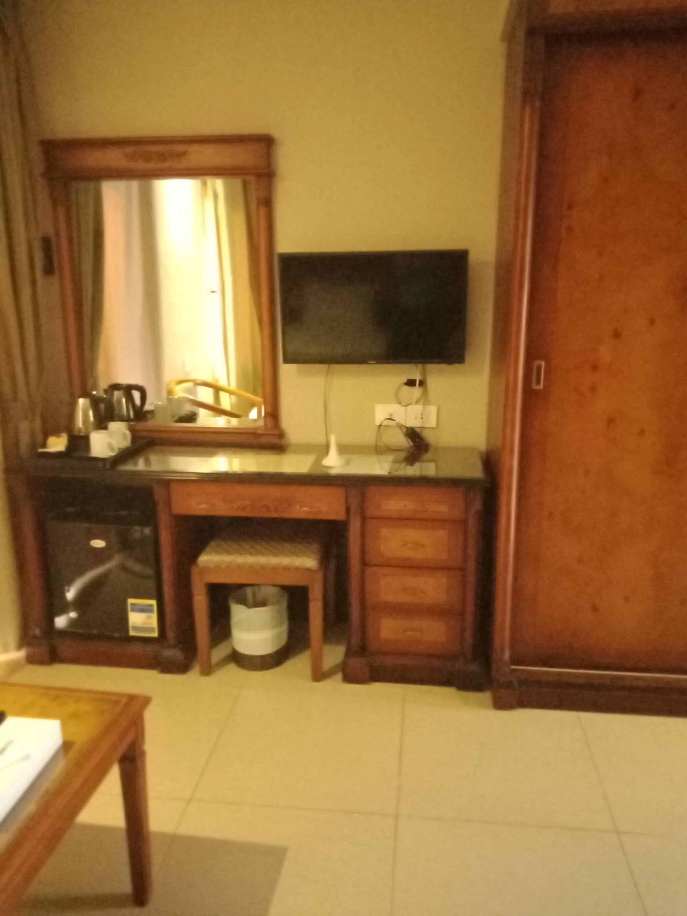 Communal lounge/ TV room in Green Leaves Hotel